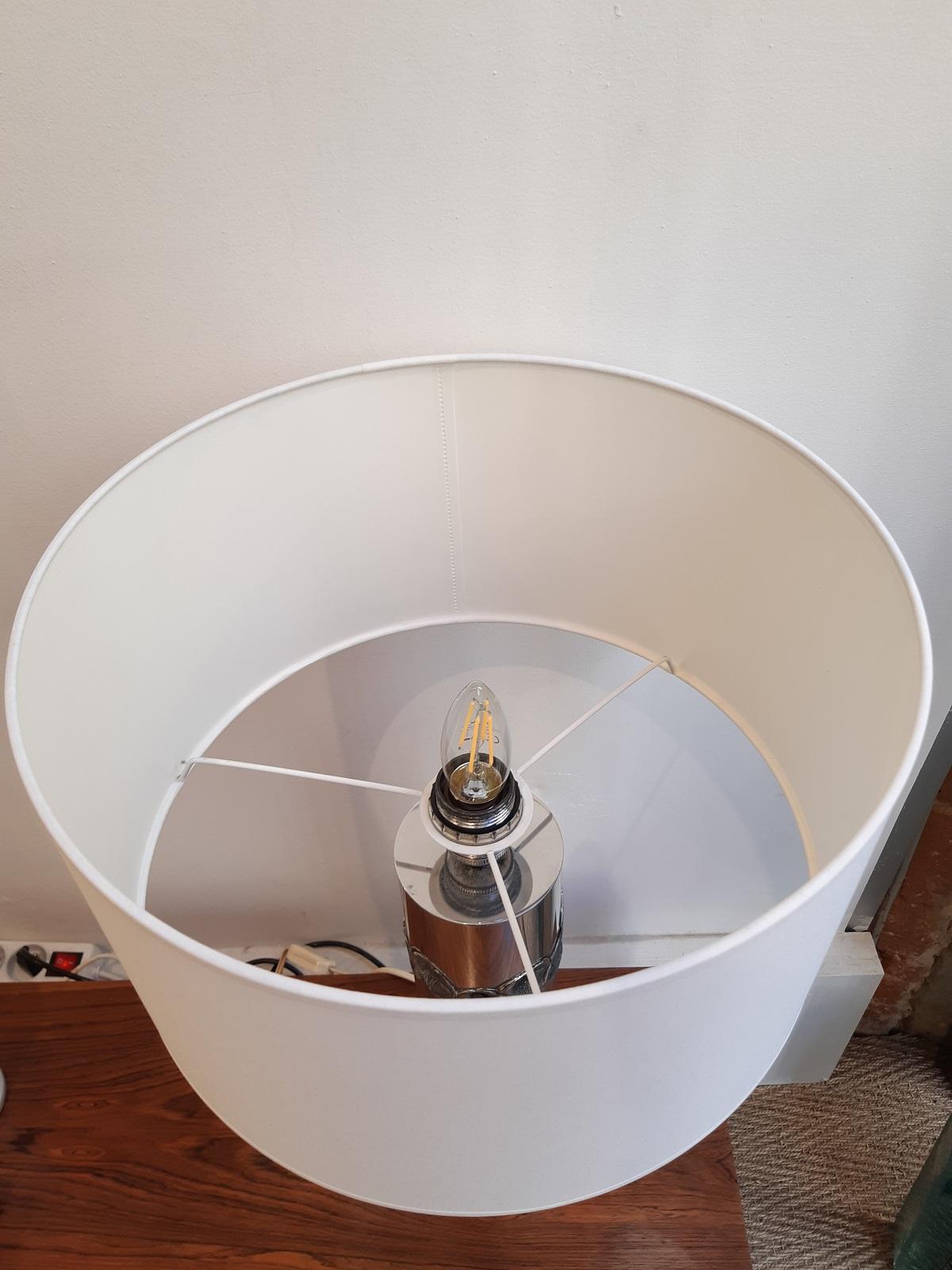 Aluminum Willy Luyckx Aluminium Table Lamp Brutalist 1970, Aluclair, Belgium