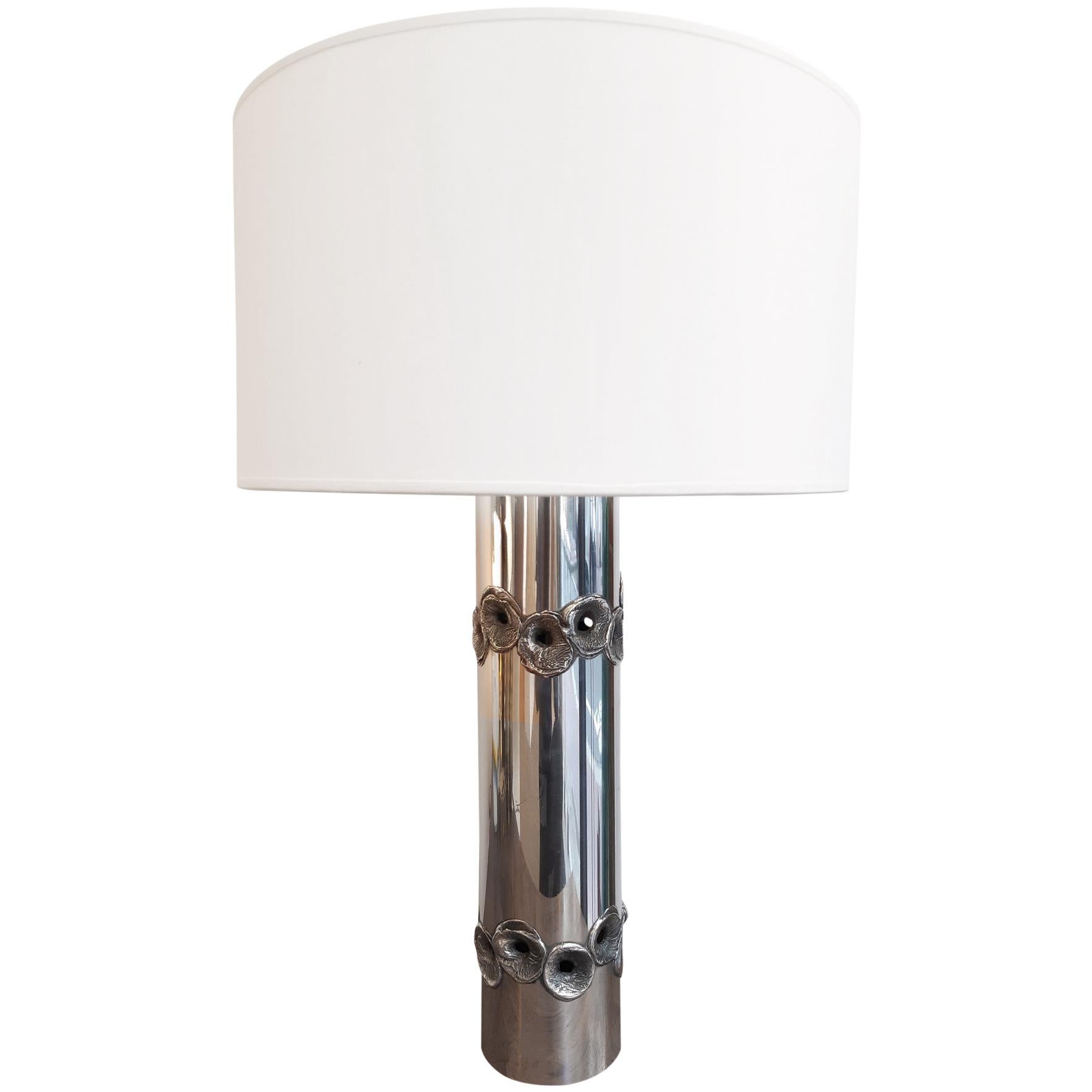 Willy Luyckx Aluminium Table Lamp Brutalist 1970, Aluclair, Belgium