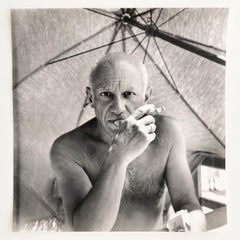 Portrait of Picasso, Silver Gelatine Print, Black and White Photography