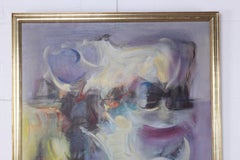 Willy Mucha Abstract Painting, 1950s