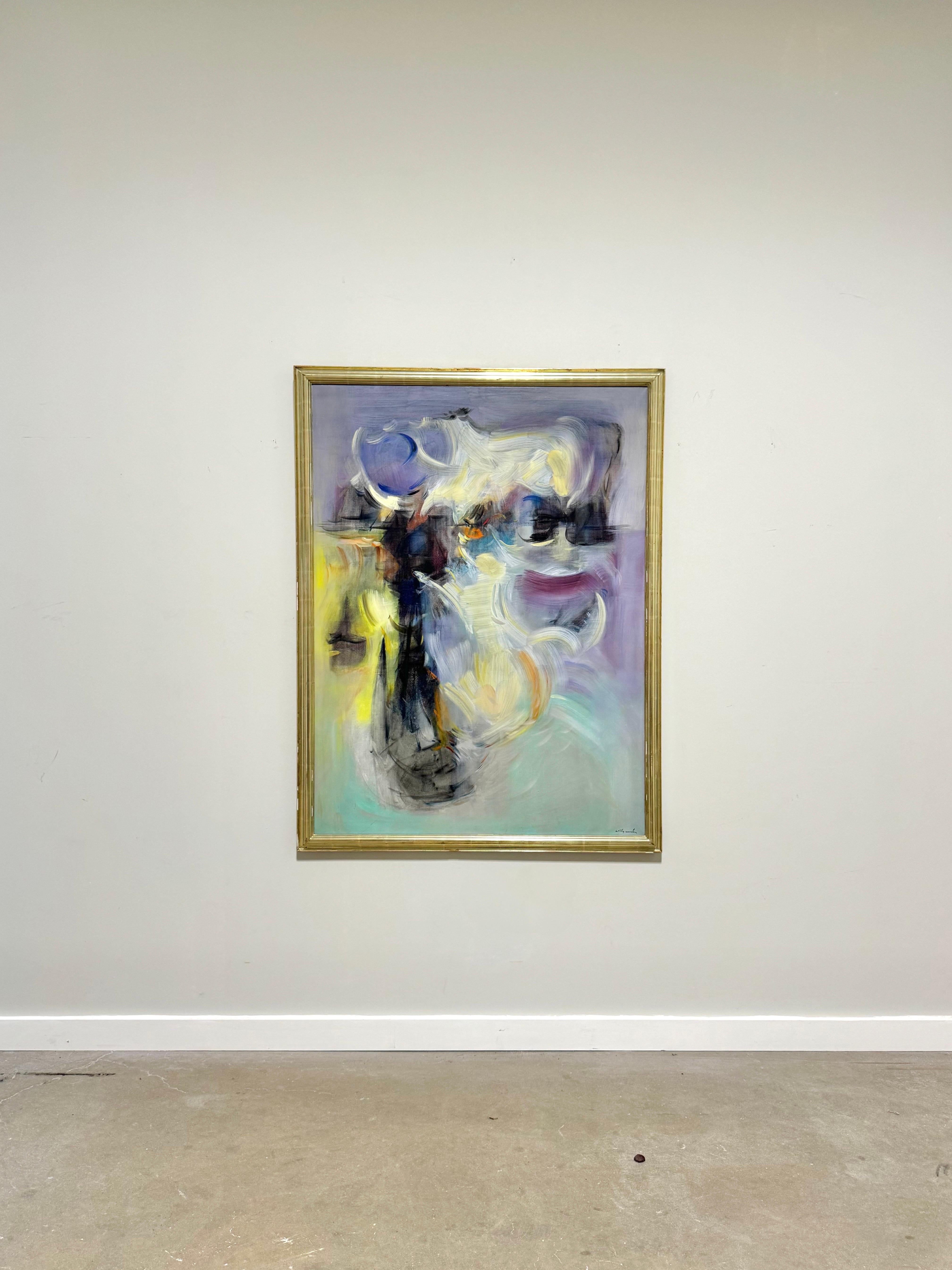 Willy Mucha Painting, 1950's For Sale 8