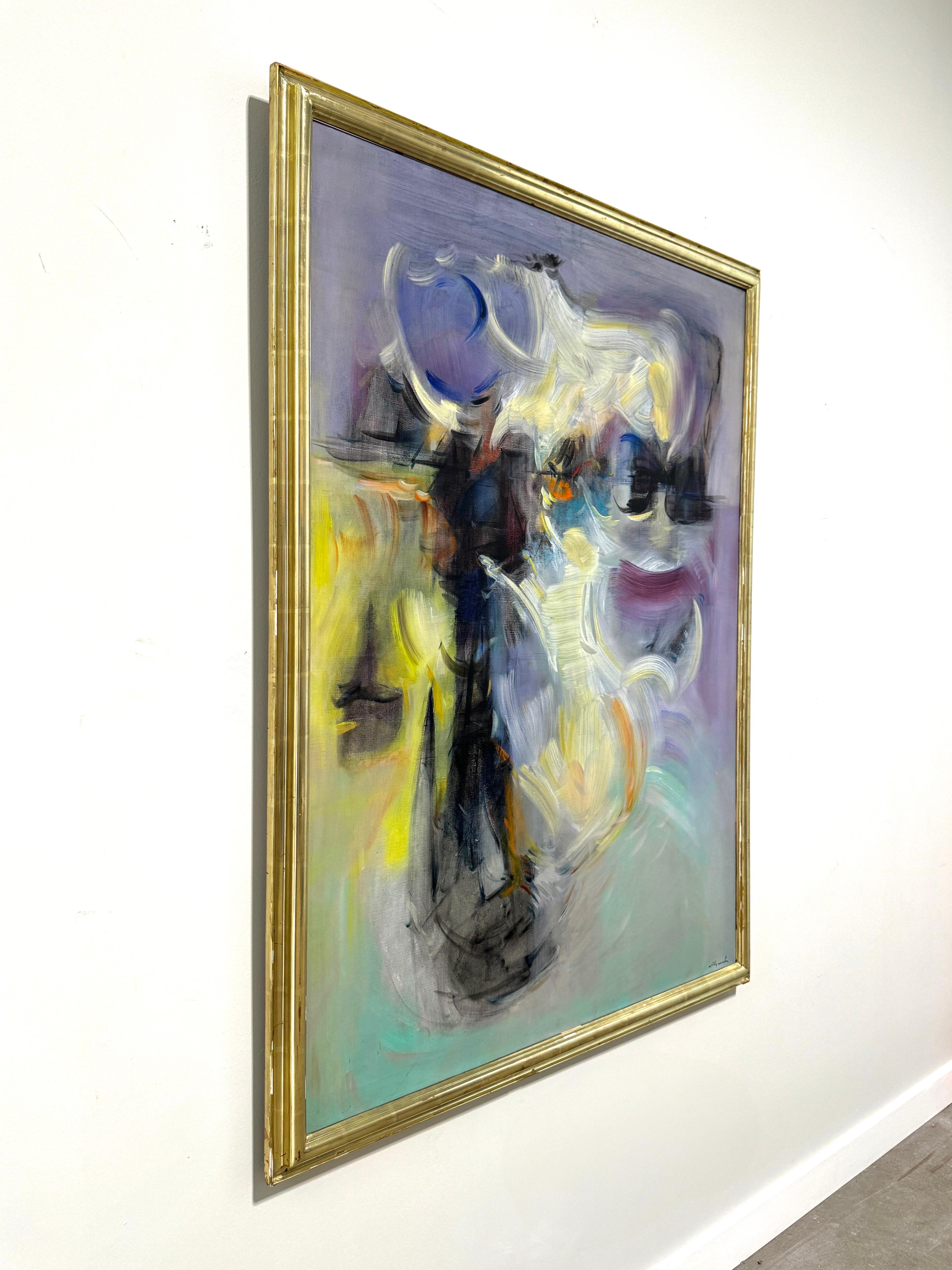 Willy Mucha Painting, 1950's For Sale 2