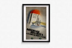 1934 Art Deco poster for "Ouistreham Riva Bella" by the artist Willy Mucha