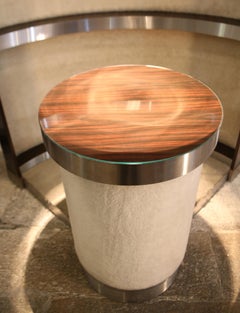 Willy Rizzo 70er Jahre Barschrank aus Stahl und Holz