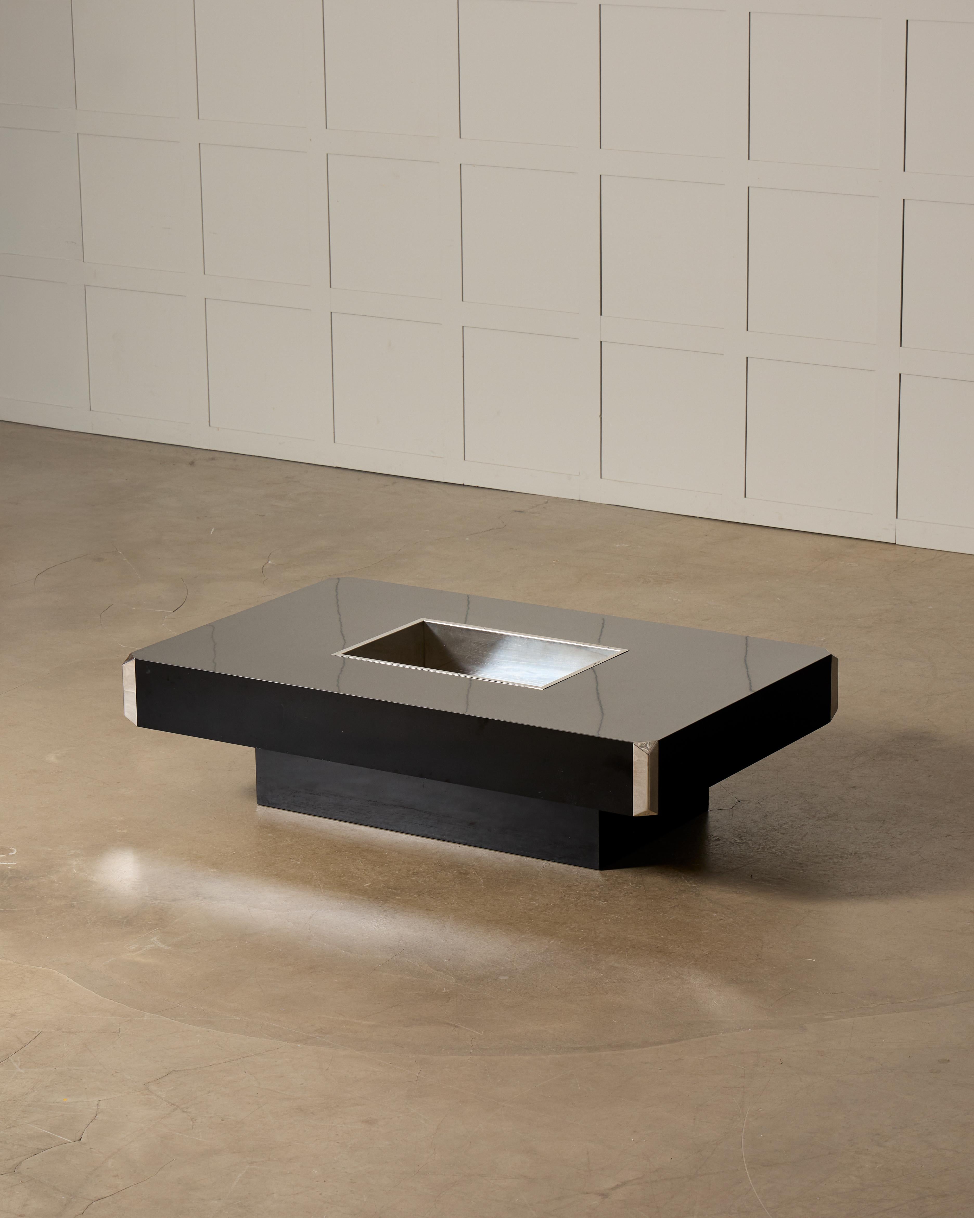 Willy Rizzo 'Alveo' Coffee Table, 1970s 2