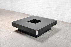 Willy Rizzo 'Alveo' Squared Coffee Table for Mario Sabot, 1970's