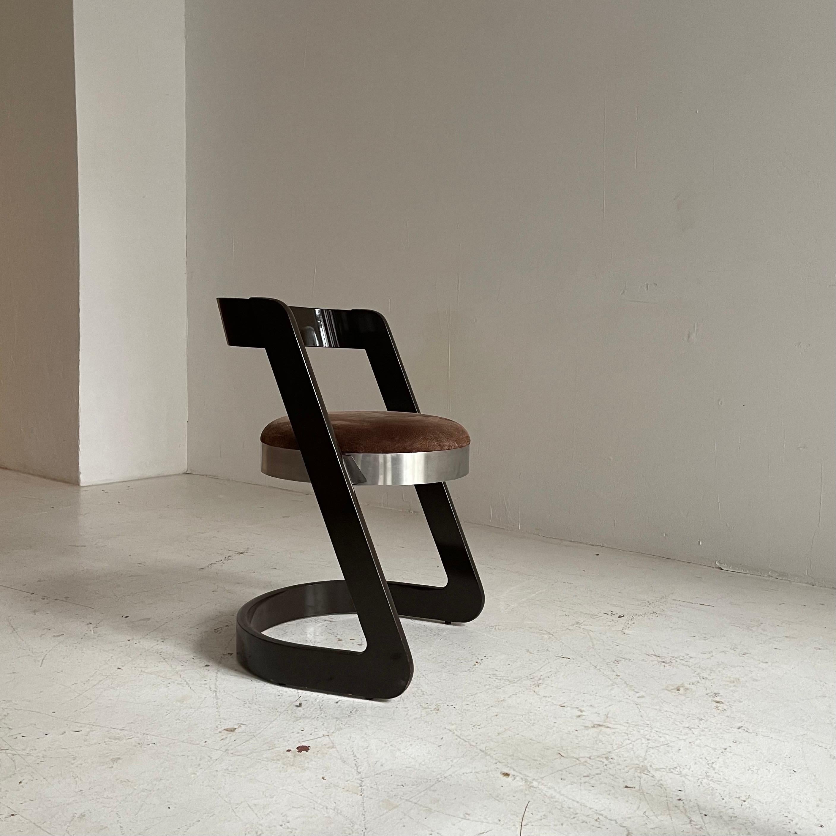 Willy Rizzo Arm Side Chair, Italy 1976 3