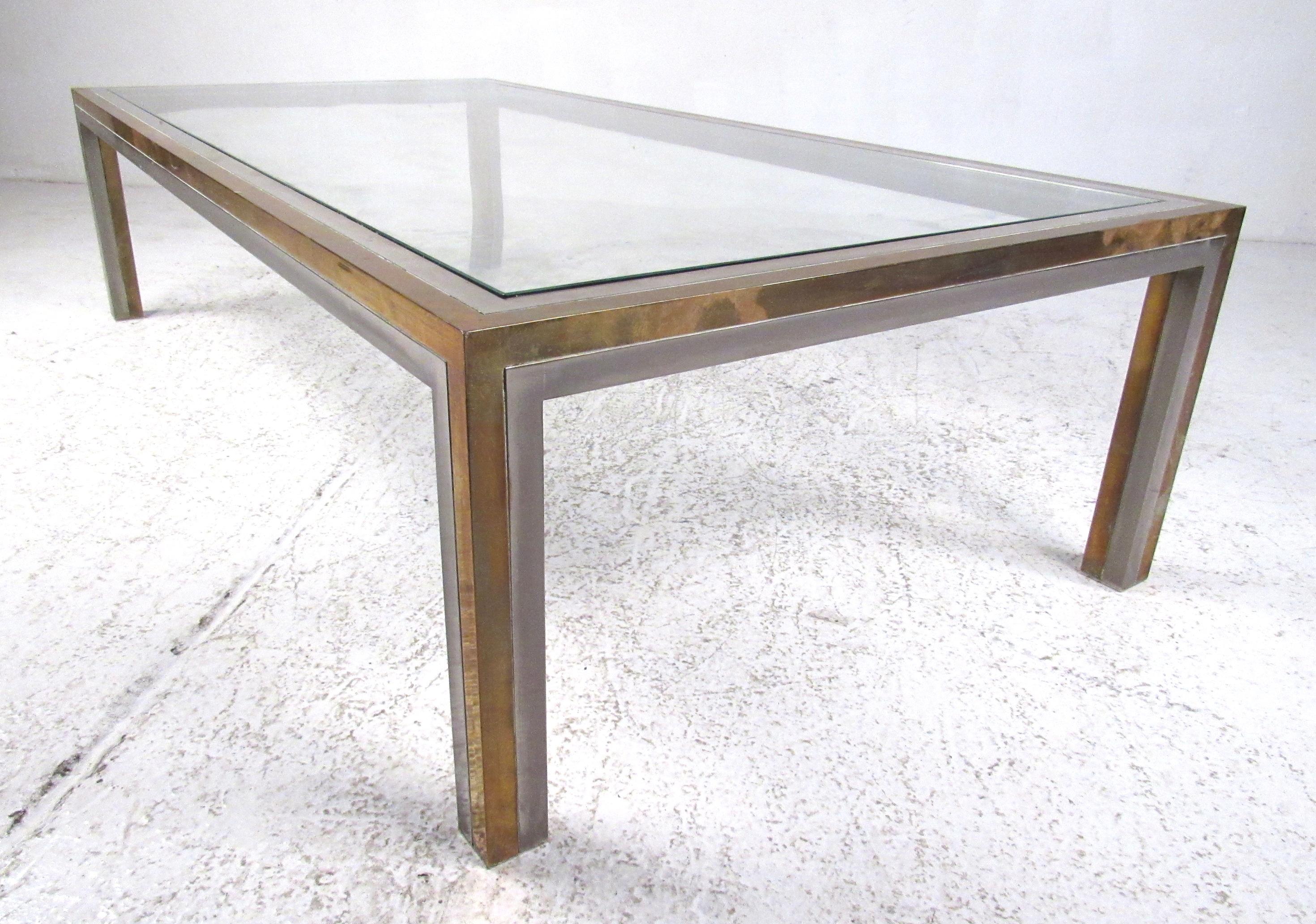 Hollywood Regency Willy Rizzo Attributed Regency Style Coffee Table