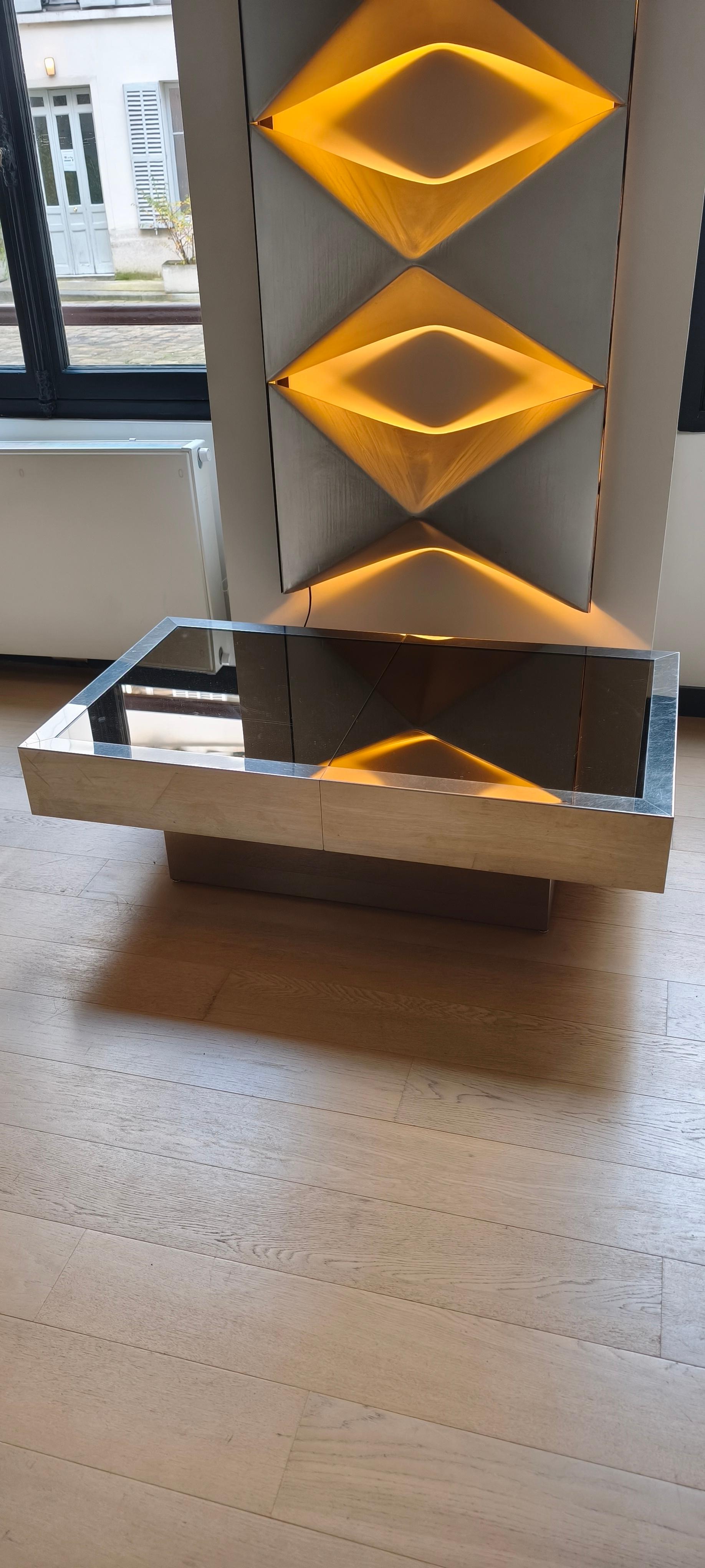 Willy Rizzo bar coffee table - 70s - Italian design 3