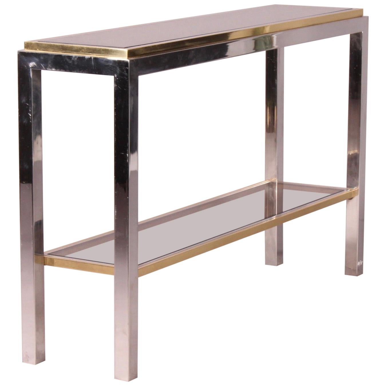 Willy Rizzo Bicolor Metal Console