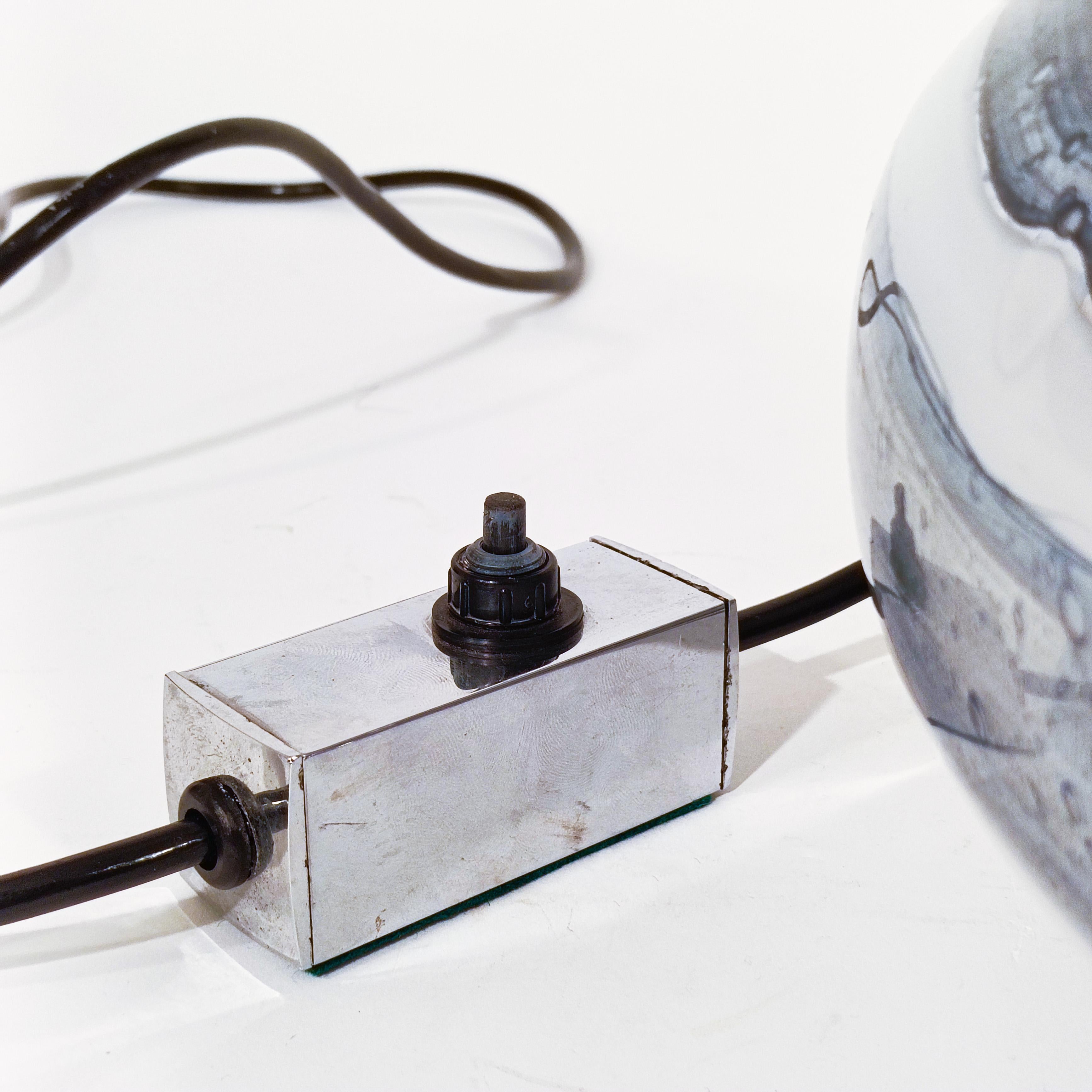 Willy Rizzo. Brutalist murano glass table lamp for BD Lúmica, Spain, 1970s For Sale 3