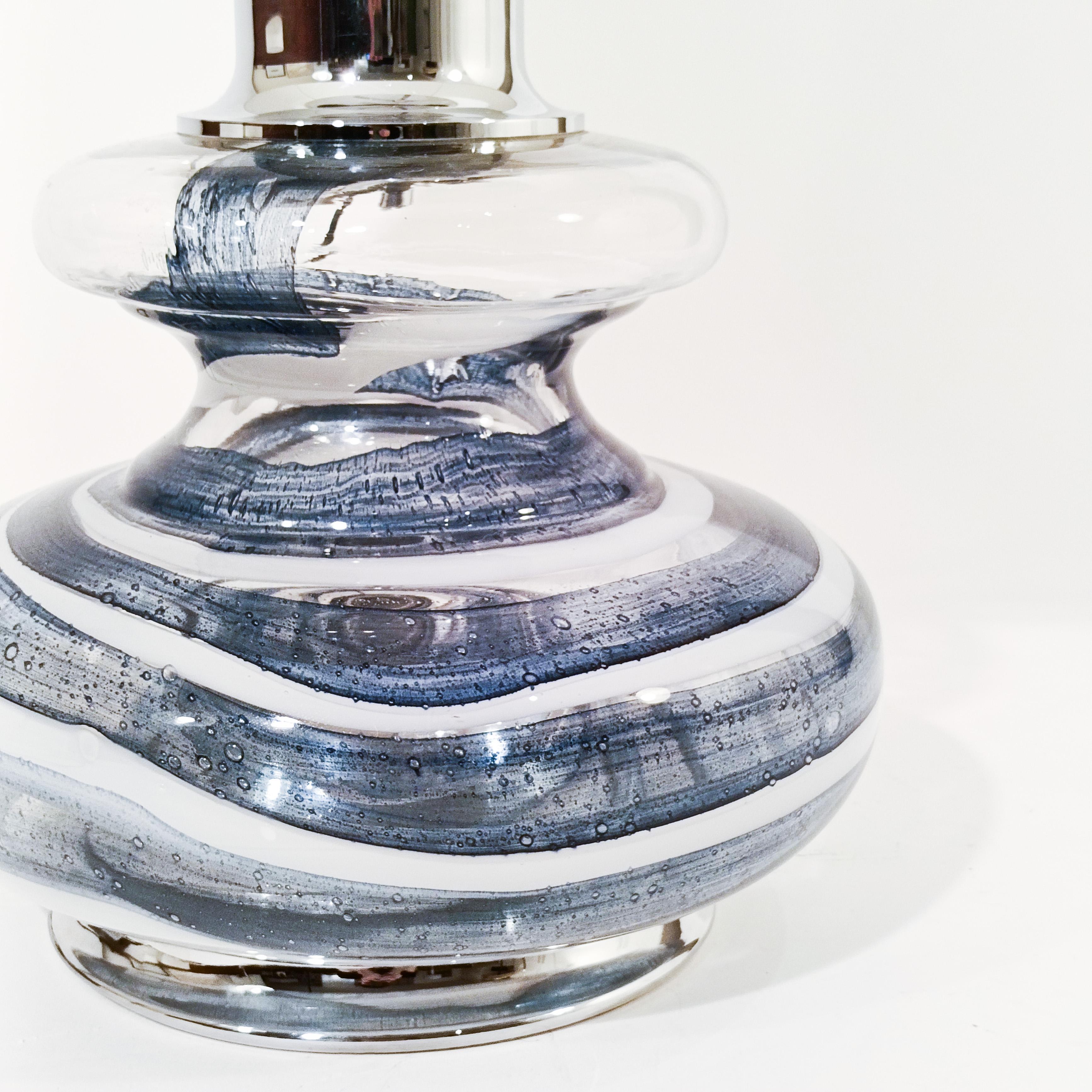 Willy Rizzo. Brutalist murano glass table lamp for BD Lúmica, Spain, 1970s For Sale 1