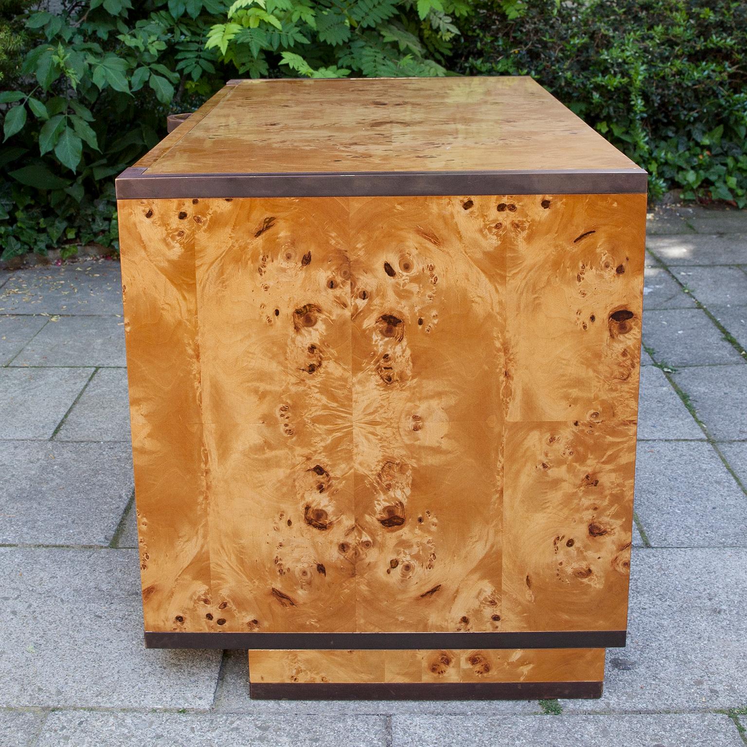Woodwork Willy Rizzo Style Burl Wood Dresser