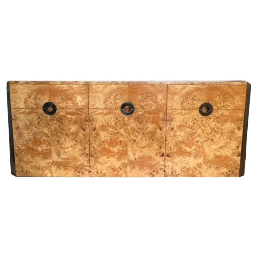 Willy Rizzo - Cabinet Elm Burl Wood