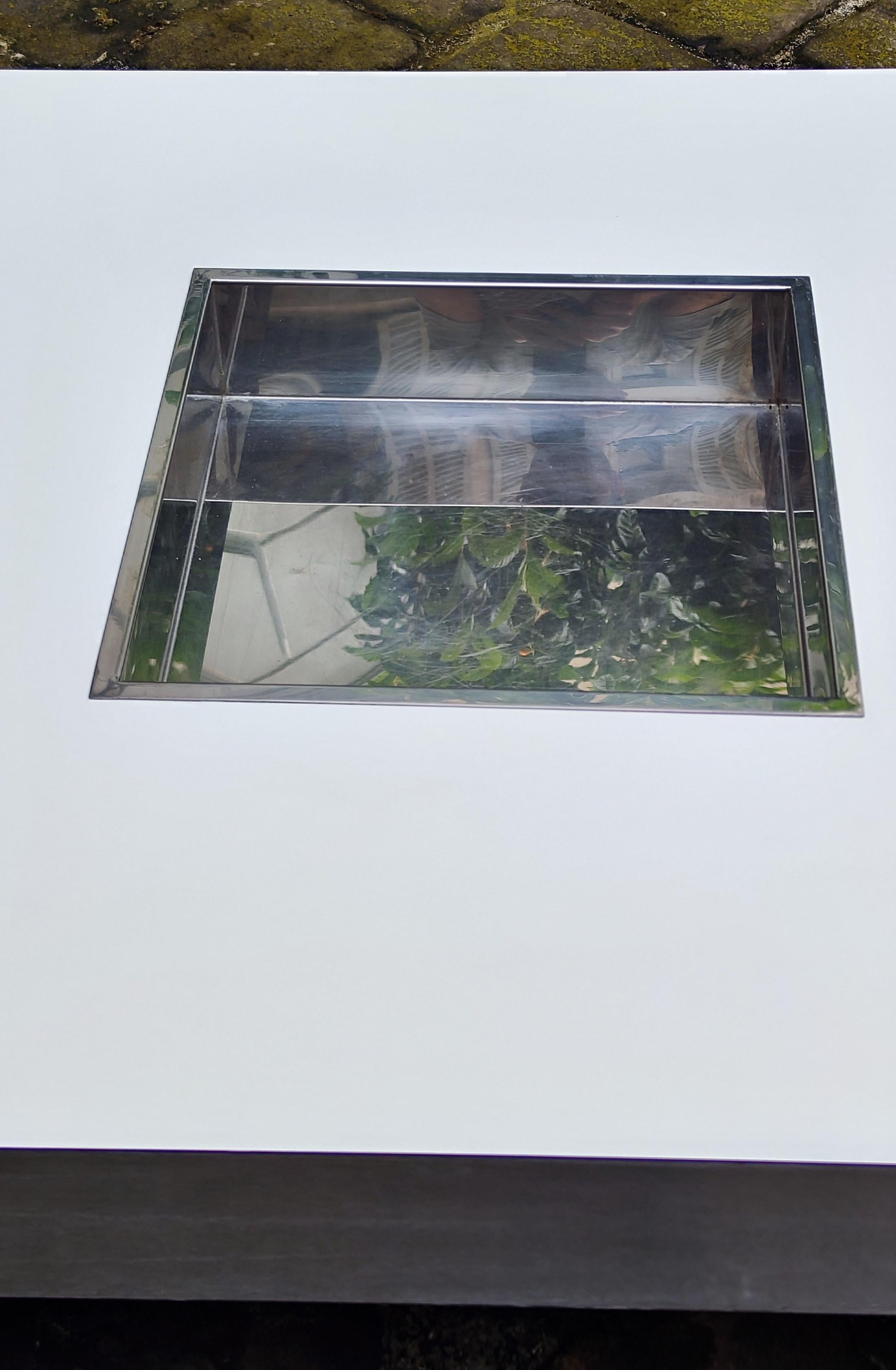 Table basse de bar centrale Willy Rizzo, années 70 - 1970 en vente 6
