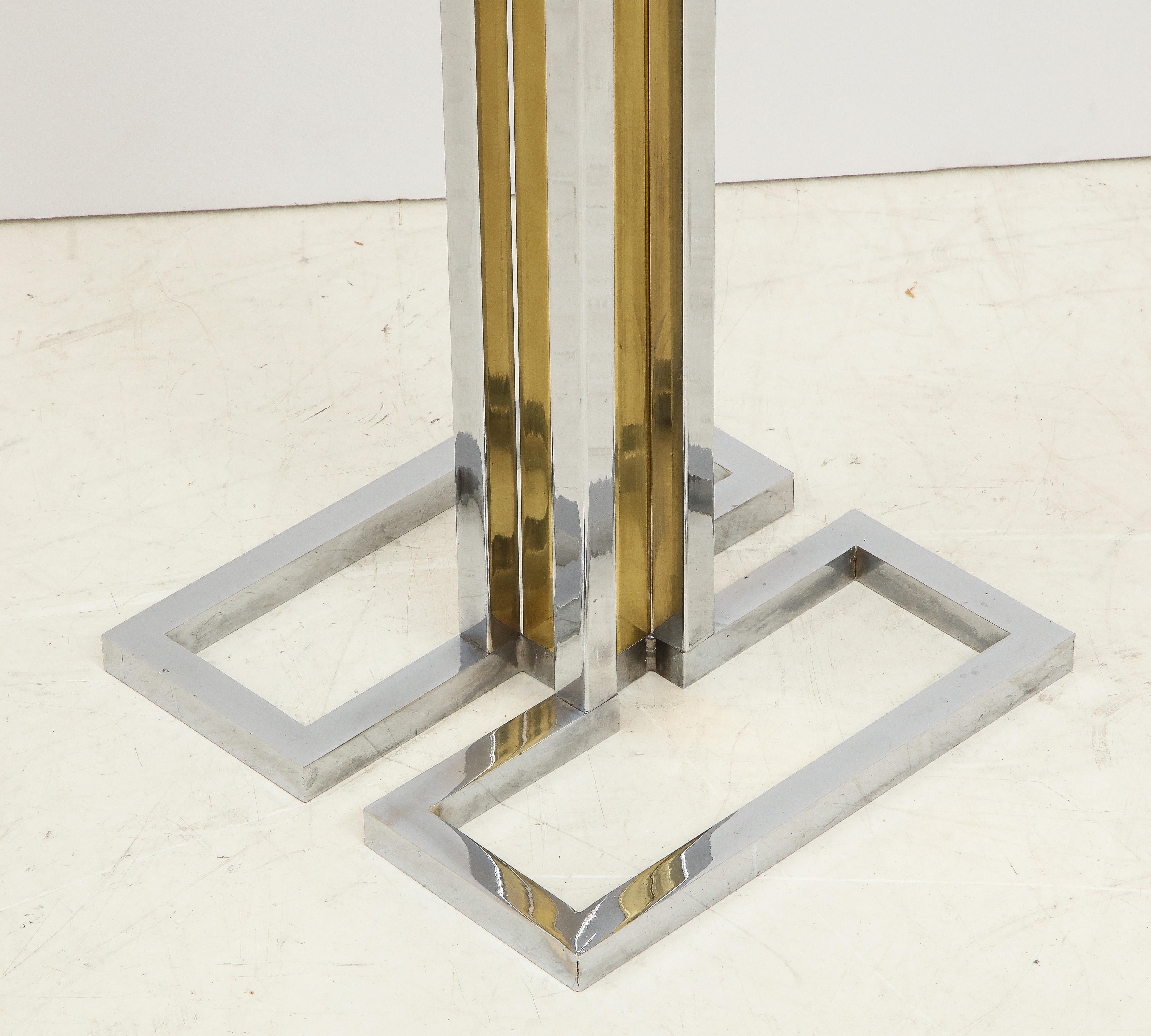 Willy Rizzo Chrome and Brass Floor Lamp 2