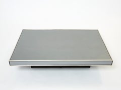 Table basse en miroir chromé fumé Willy Rizzo pour Cidue, 1970