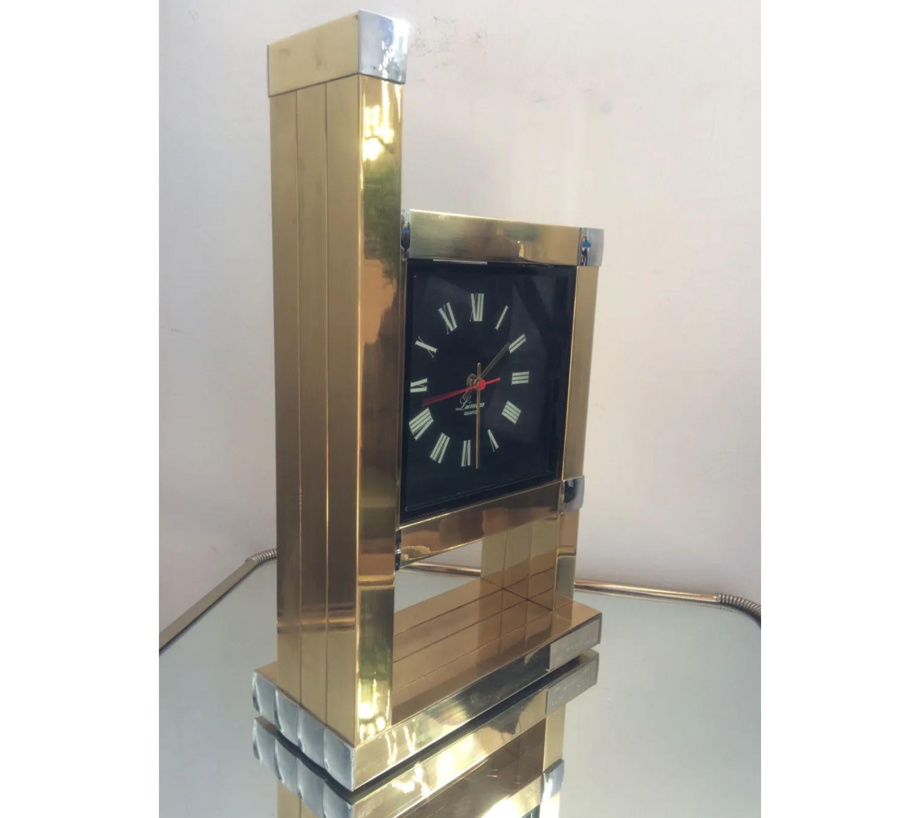 Rare Willy Rizzo clock for Lumica design and produced during the 70's. The Clock as you will see on the picture still has it's manual and works perfectly.
