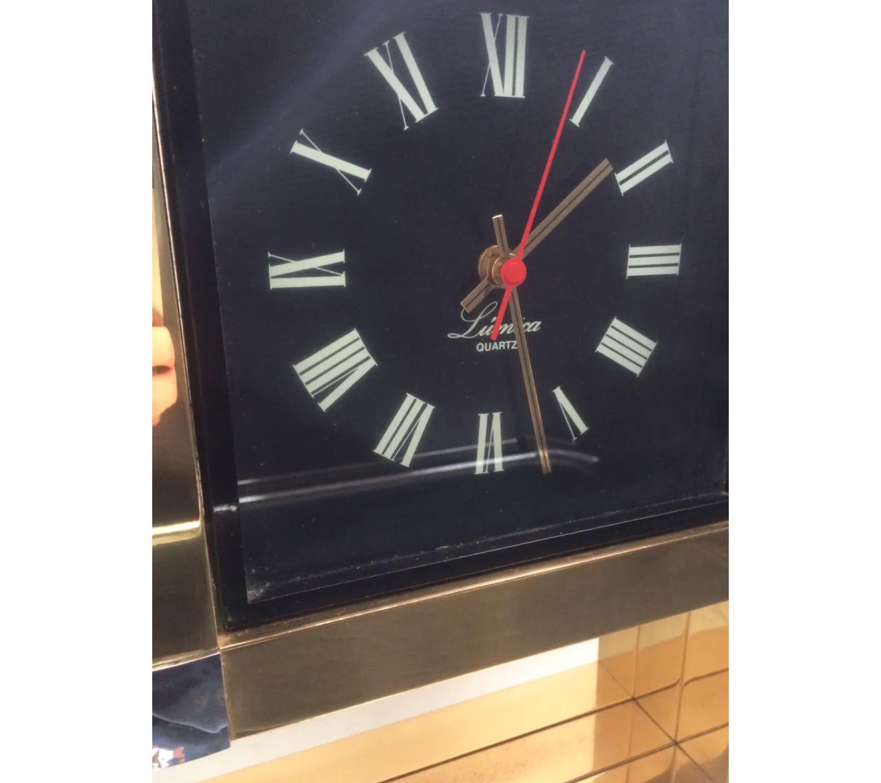 Italian Willy Rizzo Clock for Lumica