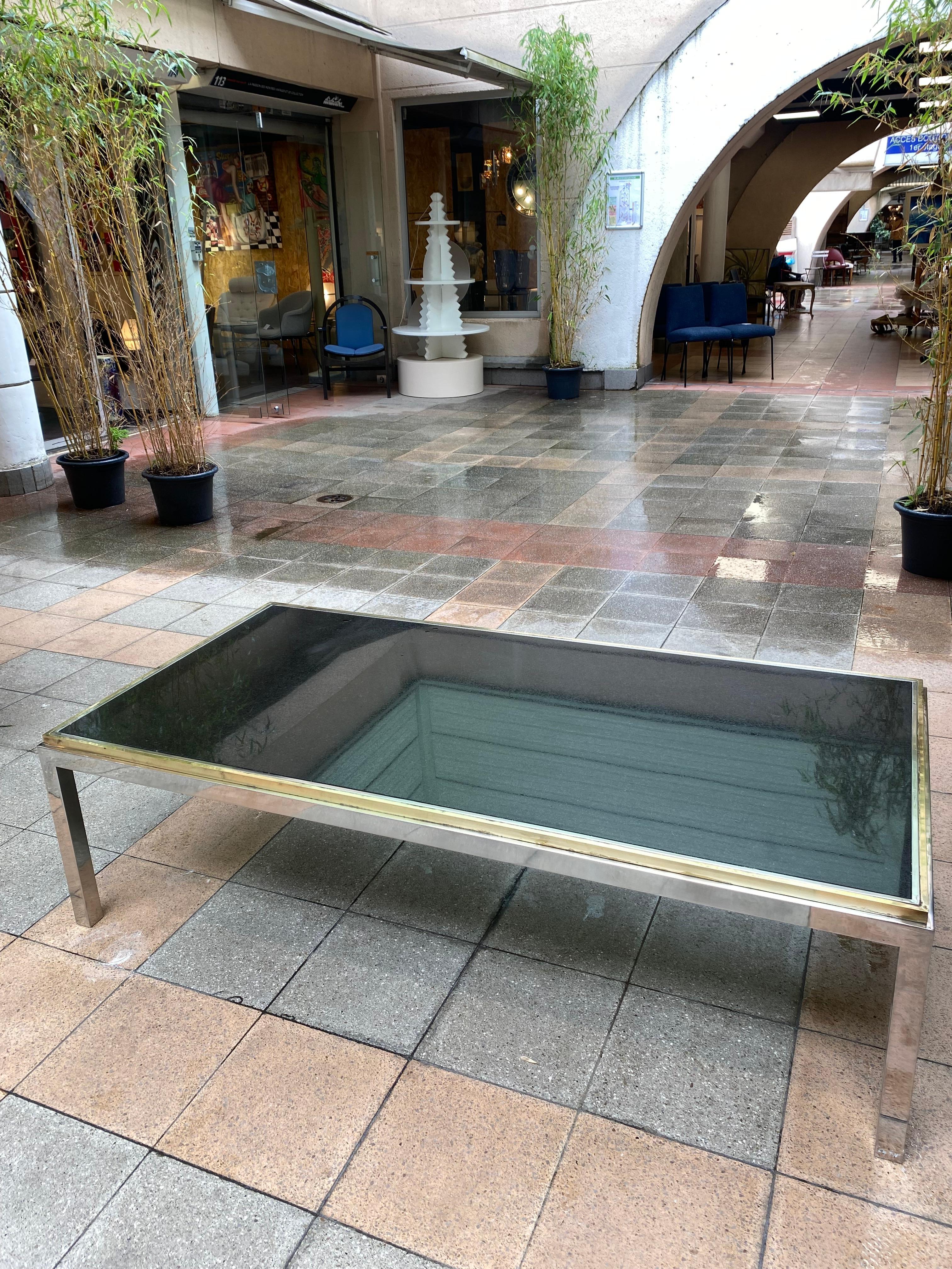 italien Table basse Willy Rizzo signée - 1978 en vente