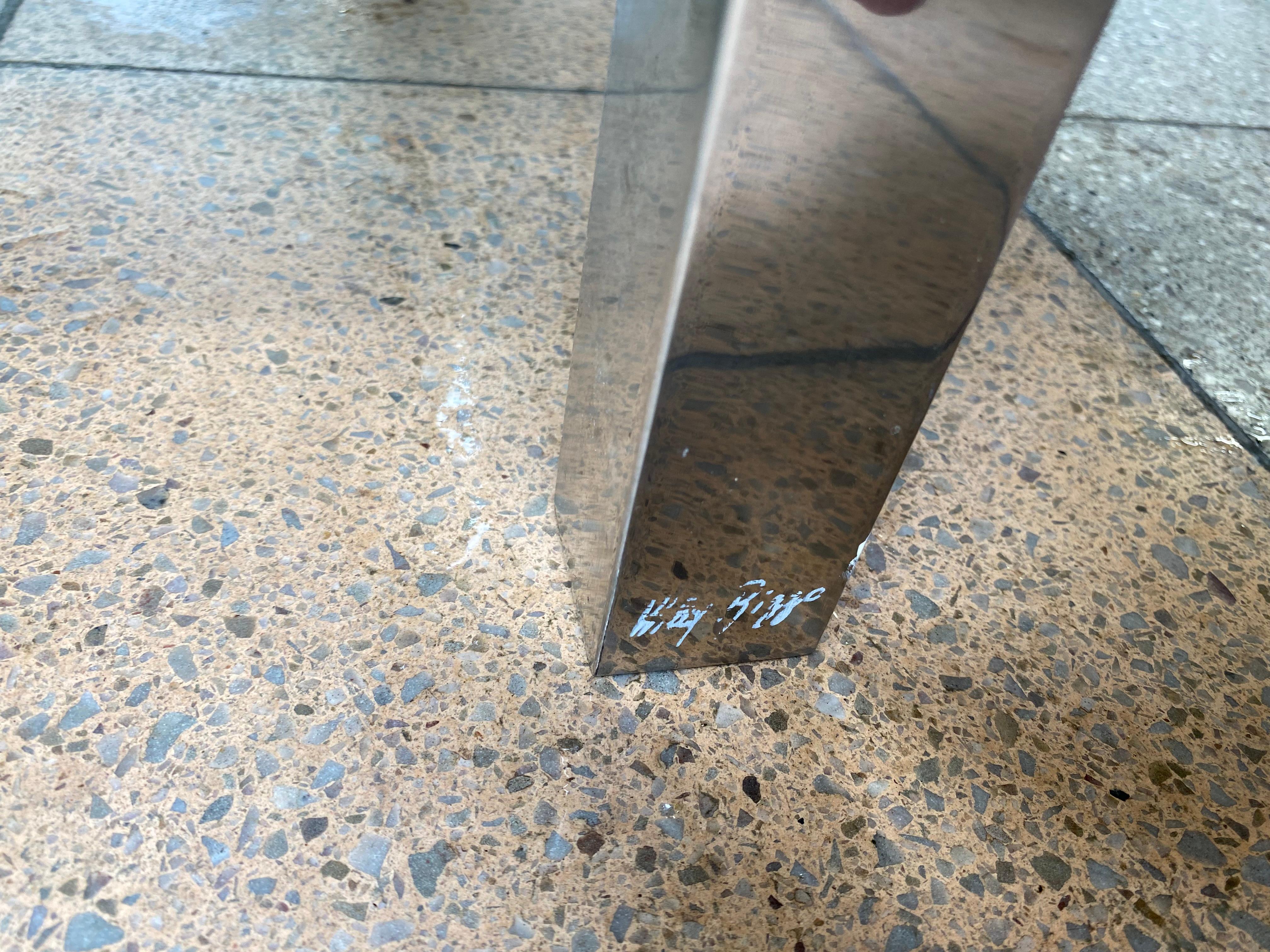 Table basse Willy Rizzo signée - 1978 en vente 1
