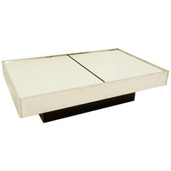 Willy Rizzo Coffee Table with Dry Bar Cidue, 1970