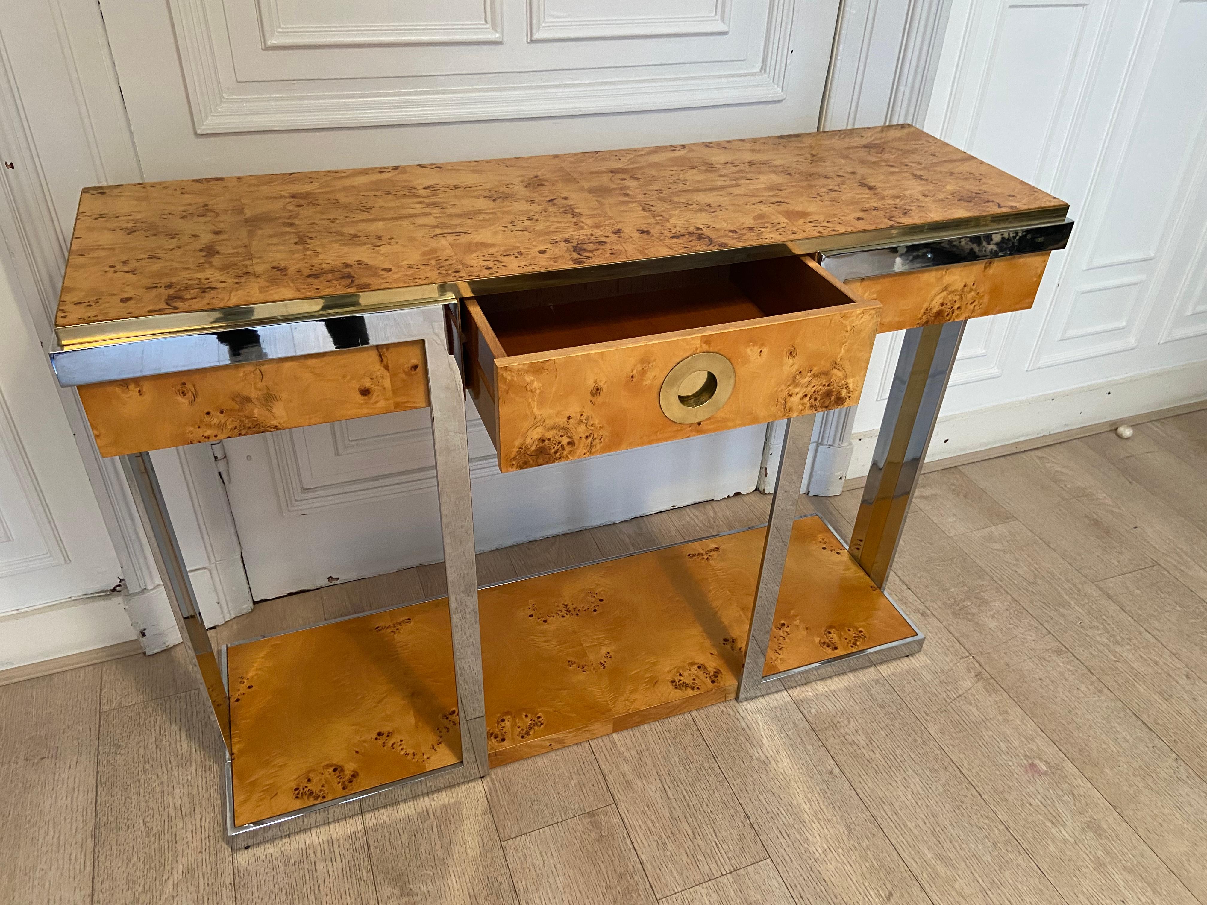 Willy Rizzo Console for Mario Sabot 'Alveo Collection' For Sale 5