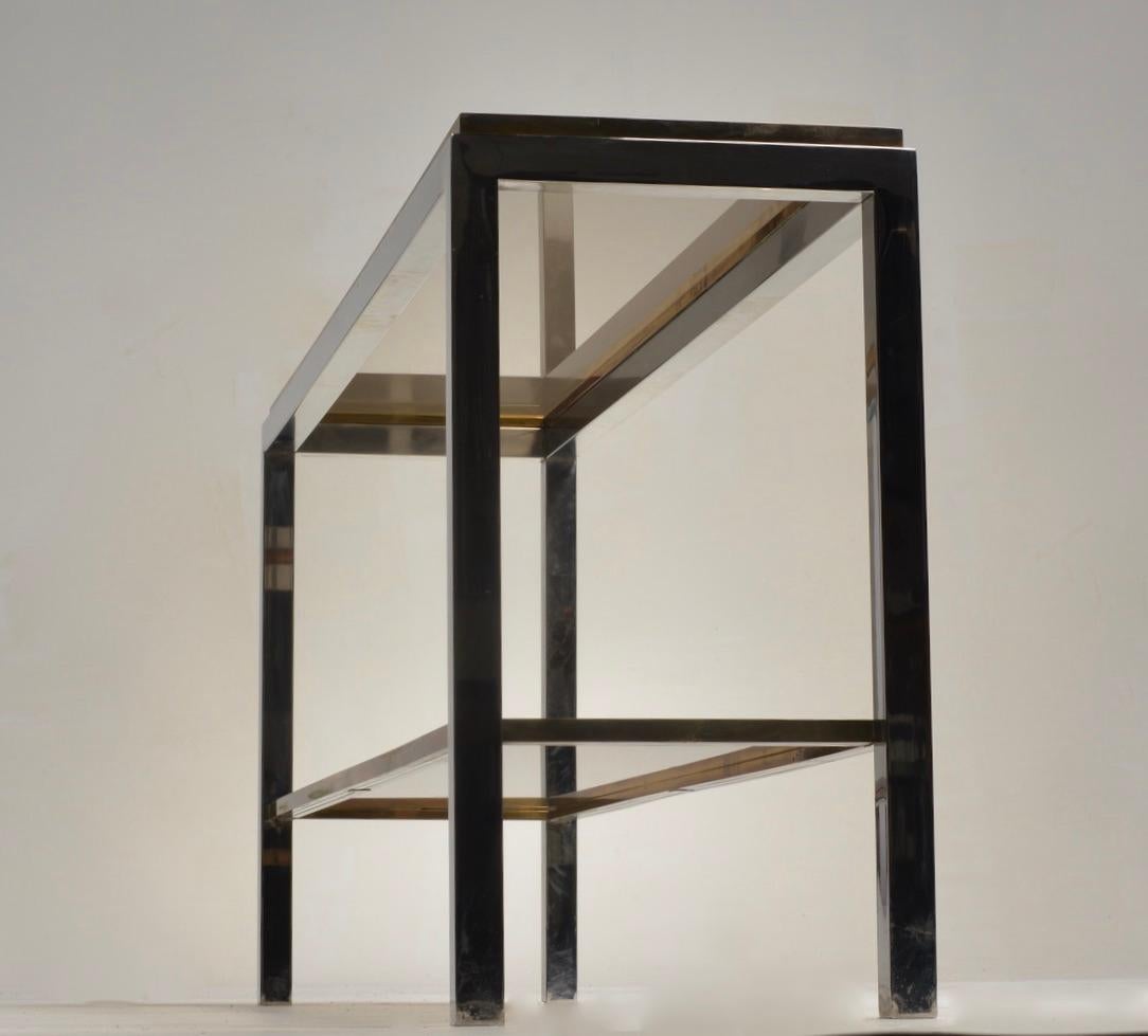 Italian Willy Rizzo Console Table For Sale