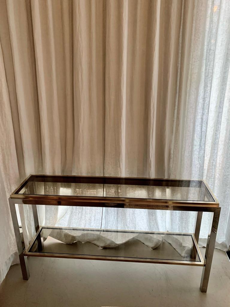 Mid-20th Century Willy Rizzo console table For Sale