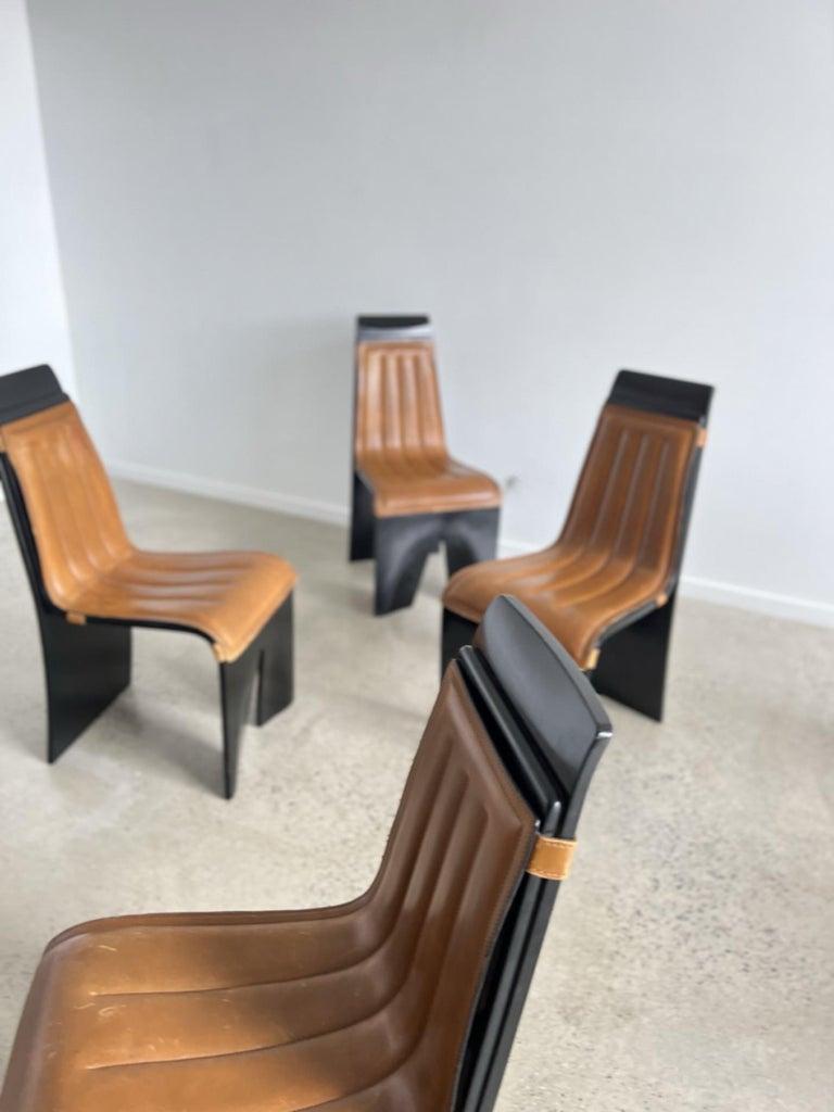 Mid-Century Modern Willy Rizzo Dining Chairs for Mario Sabon