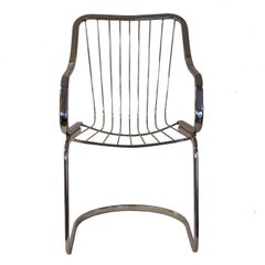 Willy Rizzo Style Dining Set Table and Chairs