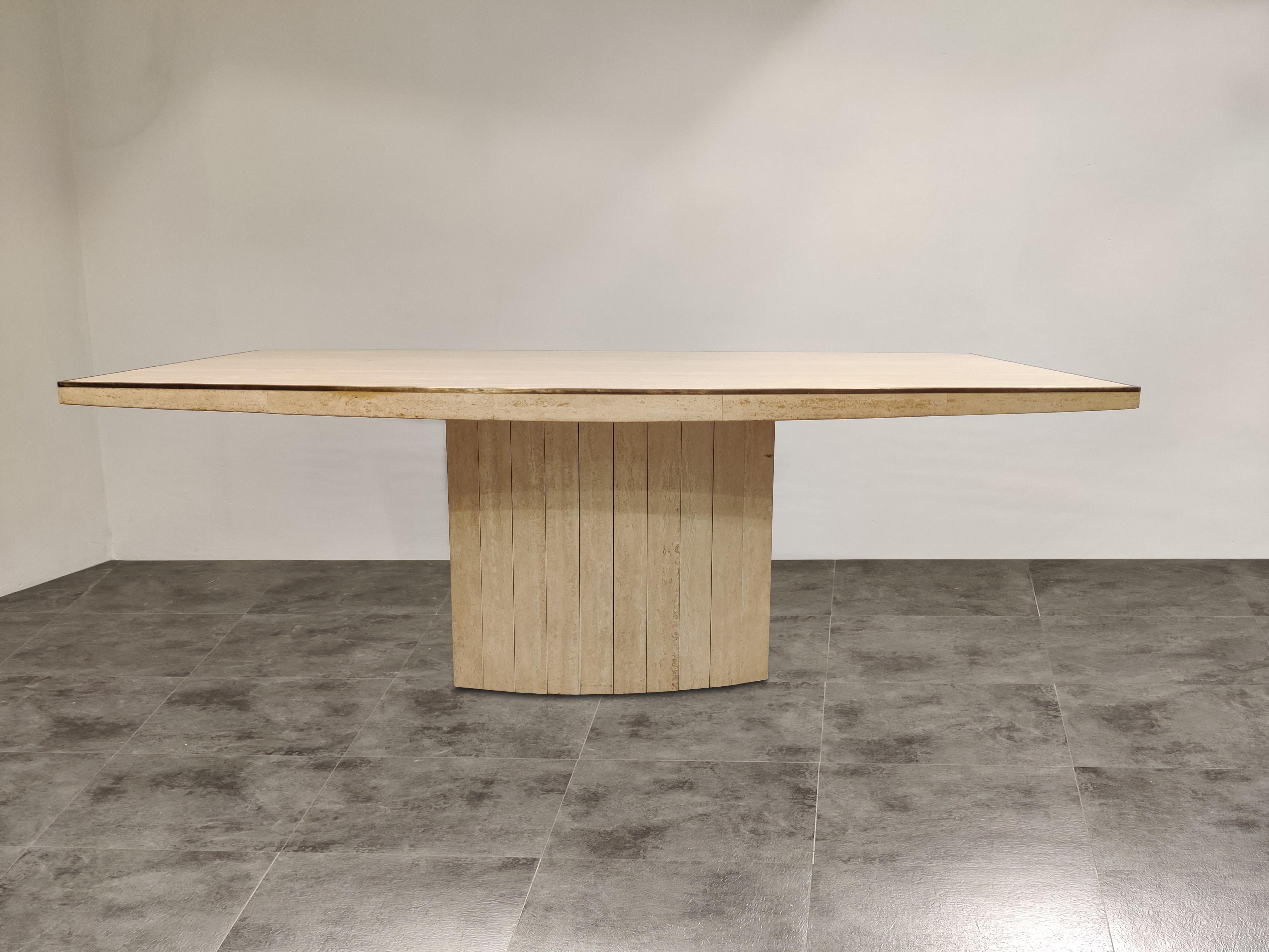 Hollywood Regency Willy Rizzo Dining Table for Jean Charles, 1970s