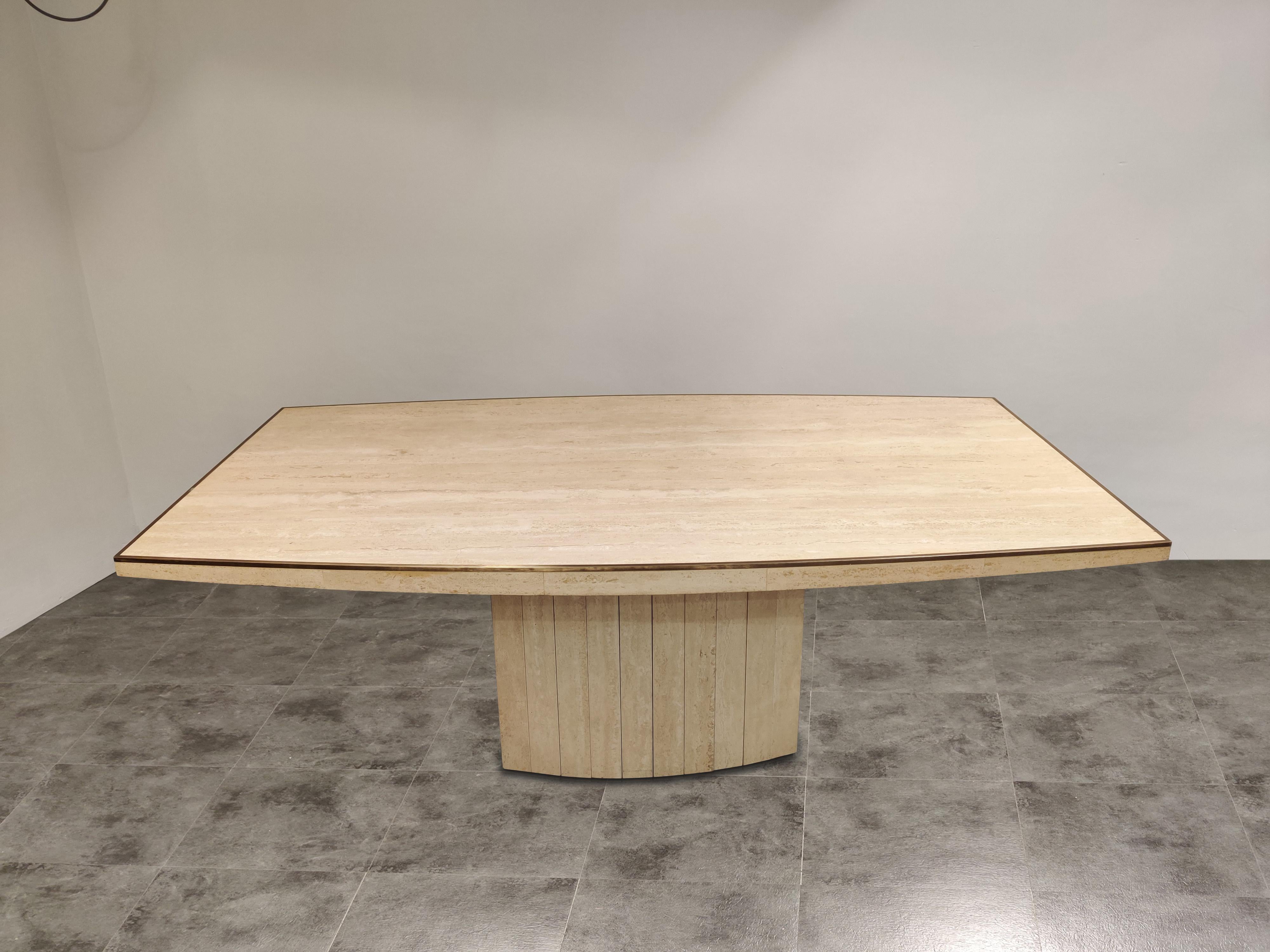 Italian Willy Rizzo Dining Table for Jean Charles, 1970s