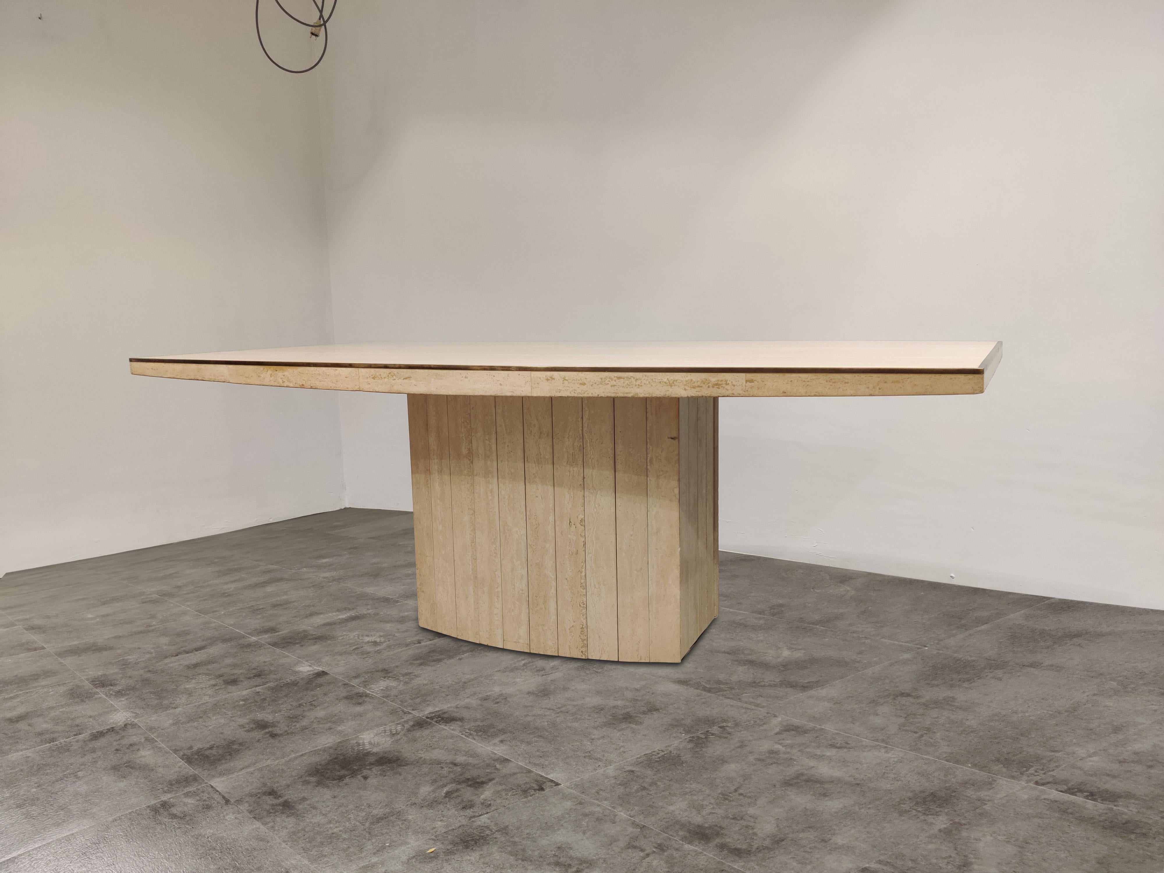 Late 20th Century Willy Rizzo Dining Table for Jean Charles, 1970s