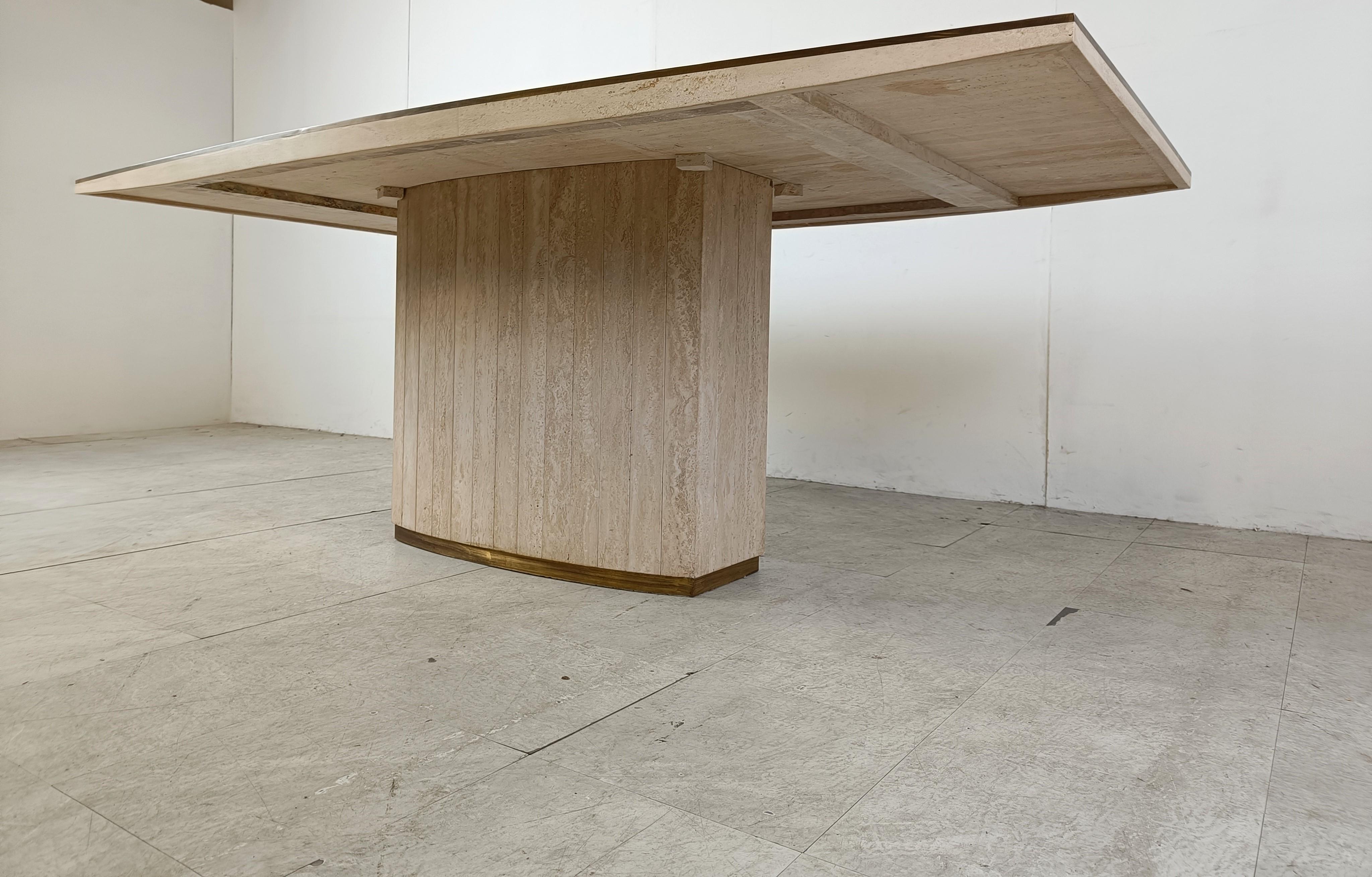 Willy rizzo dining table for Jean Charles, 1970s 1