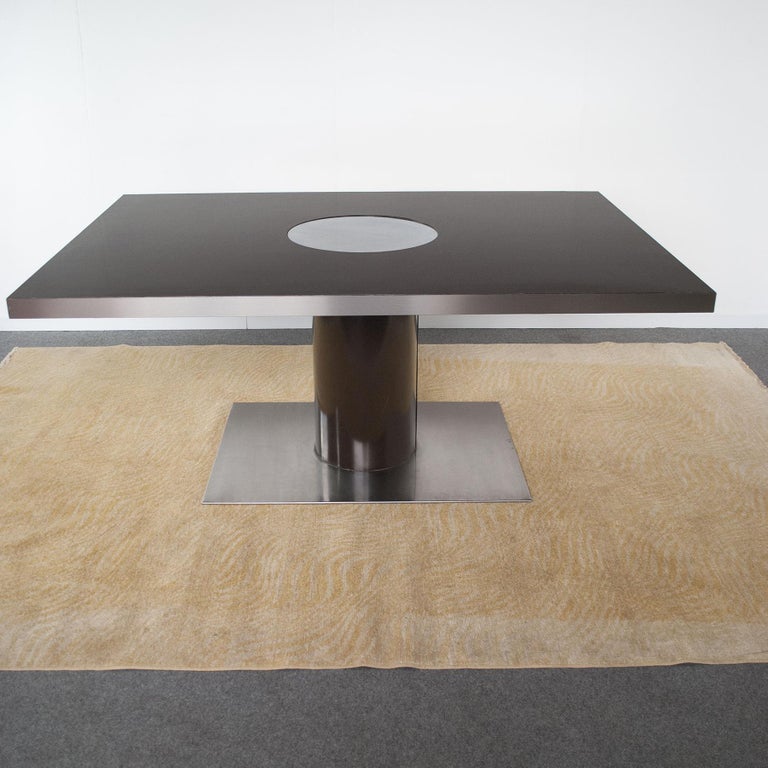 Willy Rizzo Dinning Table Mid Seventies In Good Condition For Sale In bari, IT