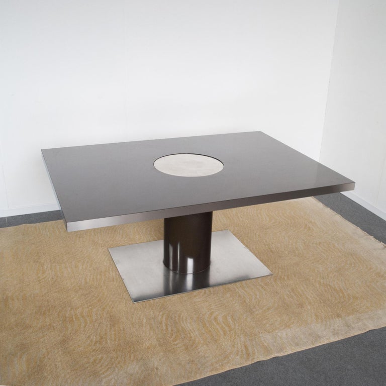 Late 20th Century Willy Rizzo Dinning Table Mid Seventies For Sale