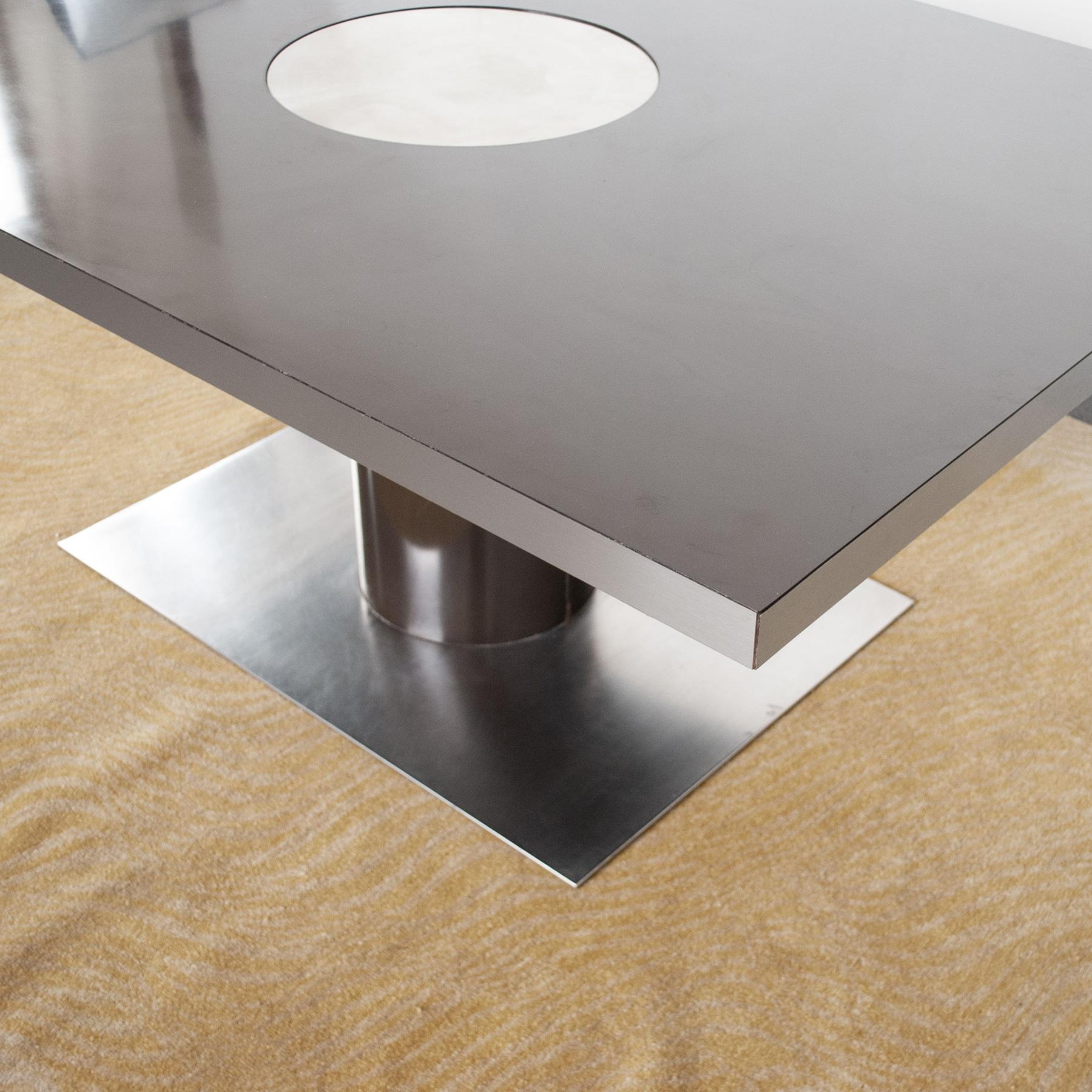 Aluminum Mario sabot Dinning Table Mid Seventies