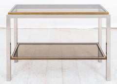 Willy Rizzo " Flamina" Two-Tier Console Table