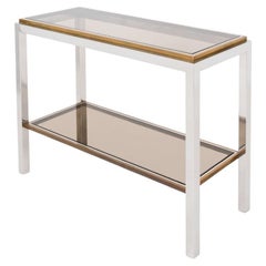 Willy Rizzo " Flamina" Two-Tier Console Table