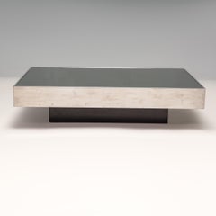 Willy Rizzo for Cidue Chrome Mirrored Coffee Table, 1970s