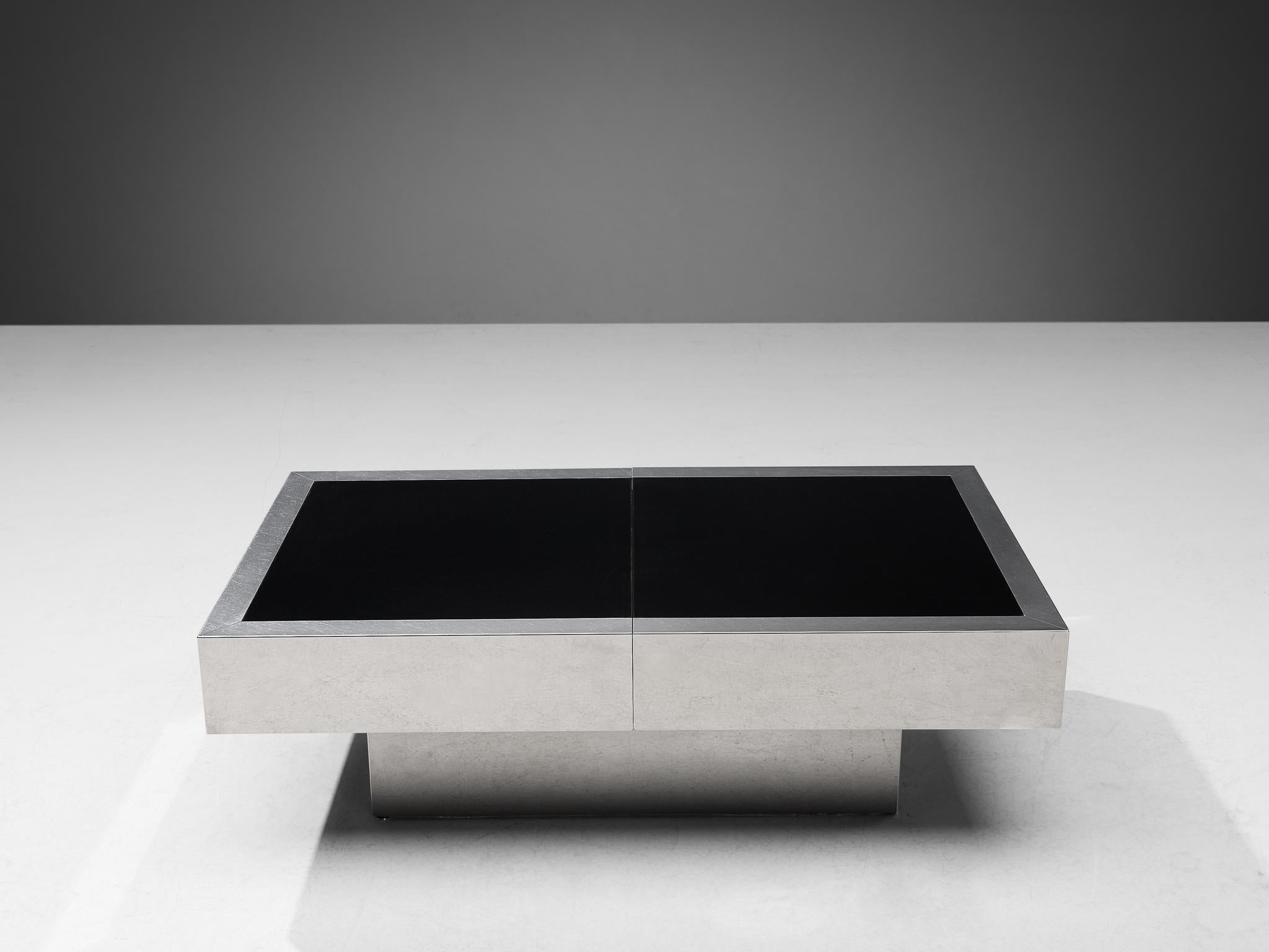 Mid-Century Modern Willy Rizzo for Cidue Hidden Bar Coffee Table