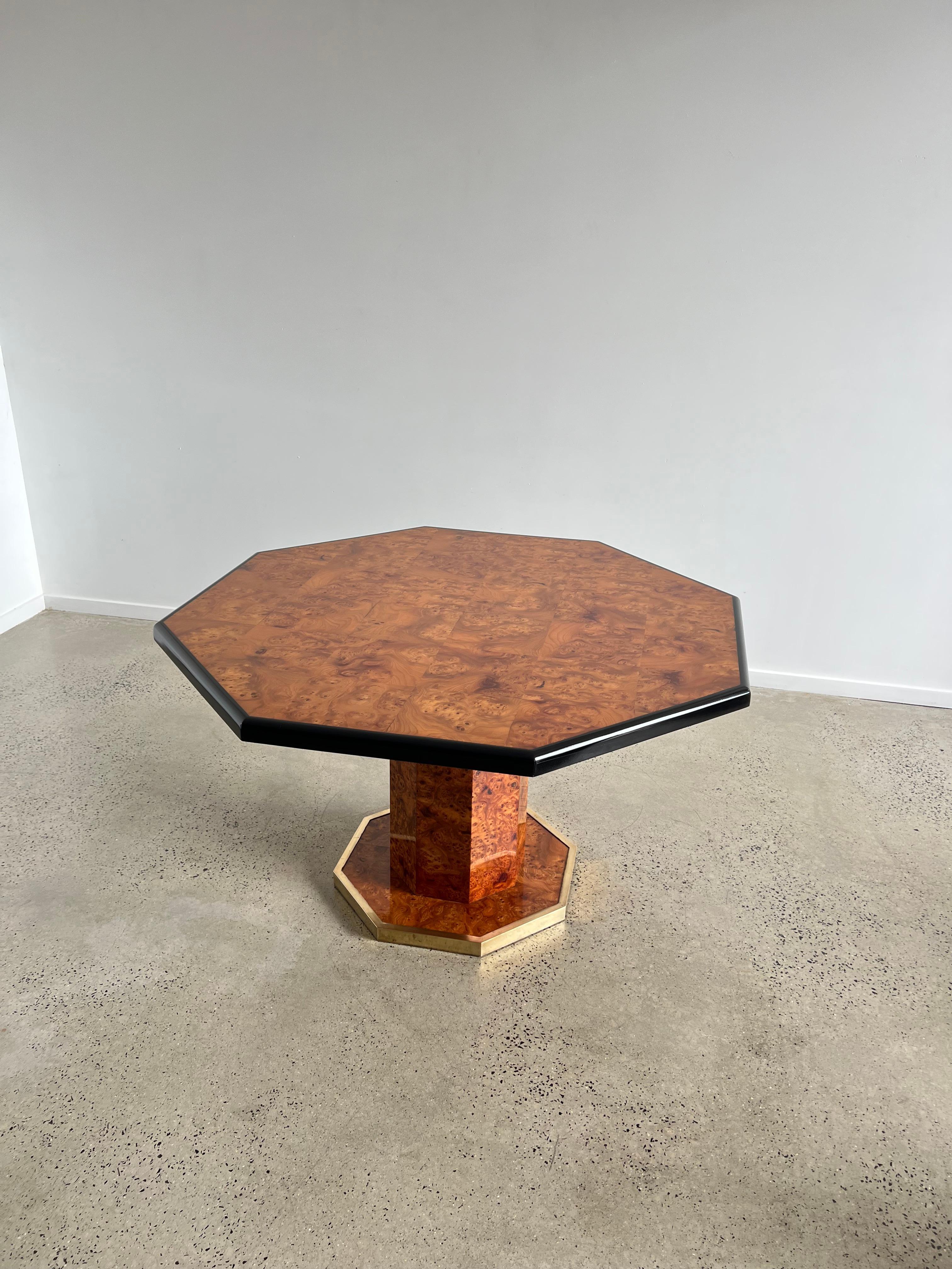 Willy Rizzo for Mario Sabot Octagonal Dining Table 2