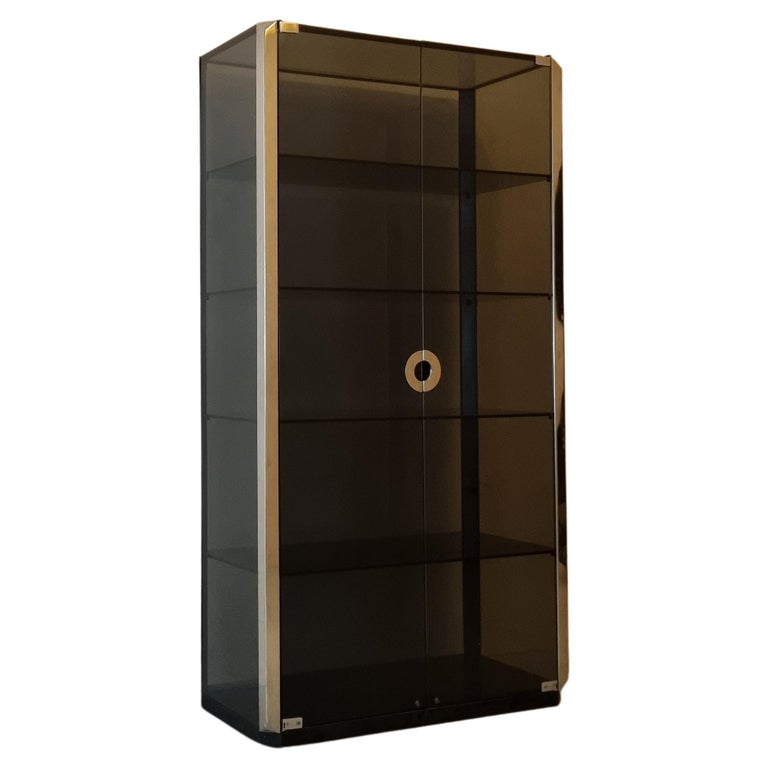 Metal Display Cabinet Black - 114 For Sale on 1stDibs