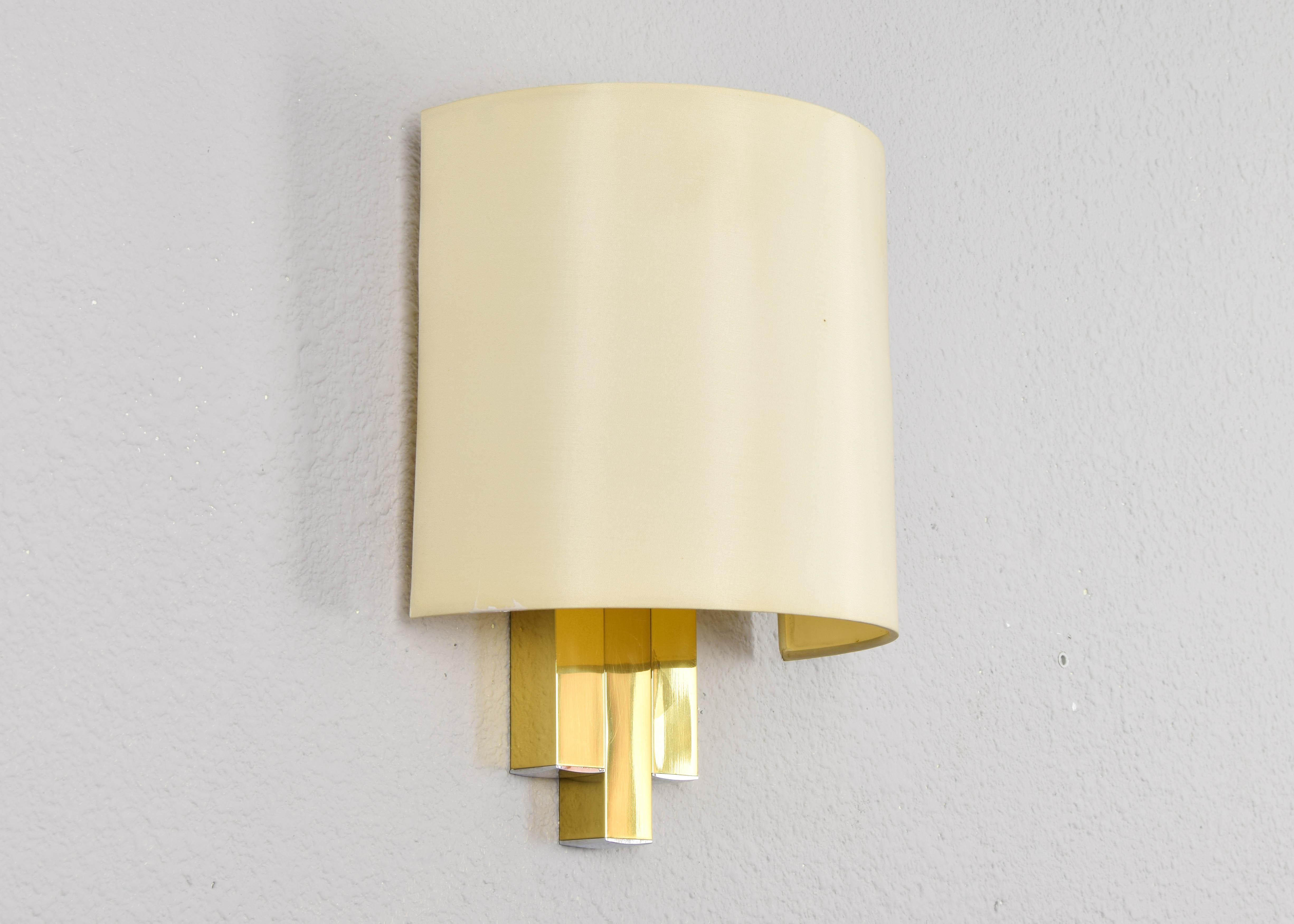 Hollywood Regency Great Brass Wall Sconce for Lumica BD, Spain, 1970 7