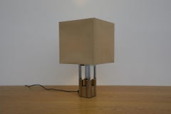 Willy Rizzo Inspired Table Lamp by BD Lumica with Silver and Gold Chromed Base