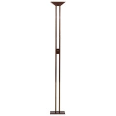 Willy Rizzo Italian Floor Lamp with Brass and Tortoise Shell Enamel, 1960