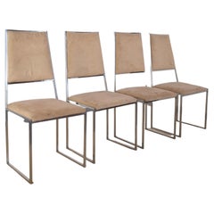 Willy Rizzo Italian Midcentury Chairs Mid 70's