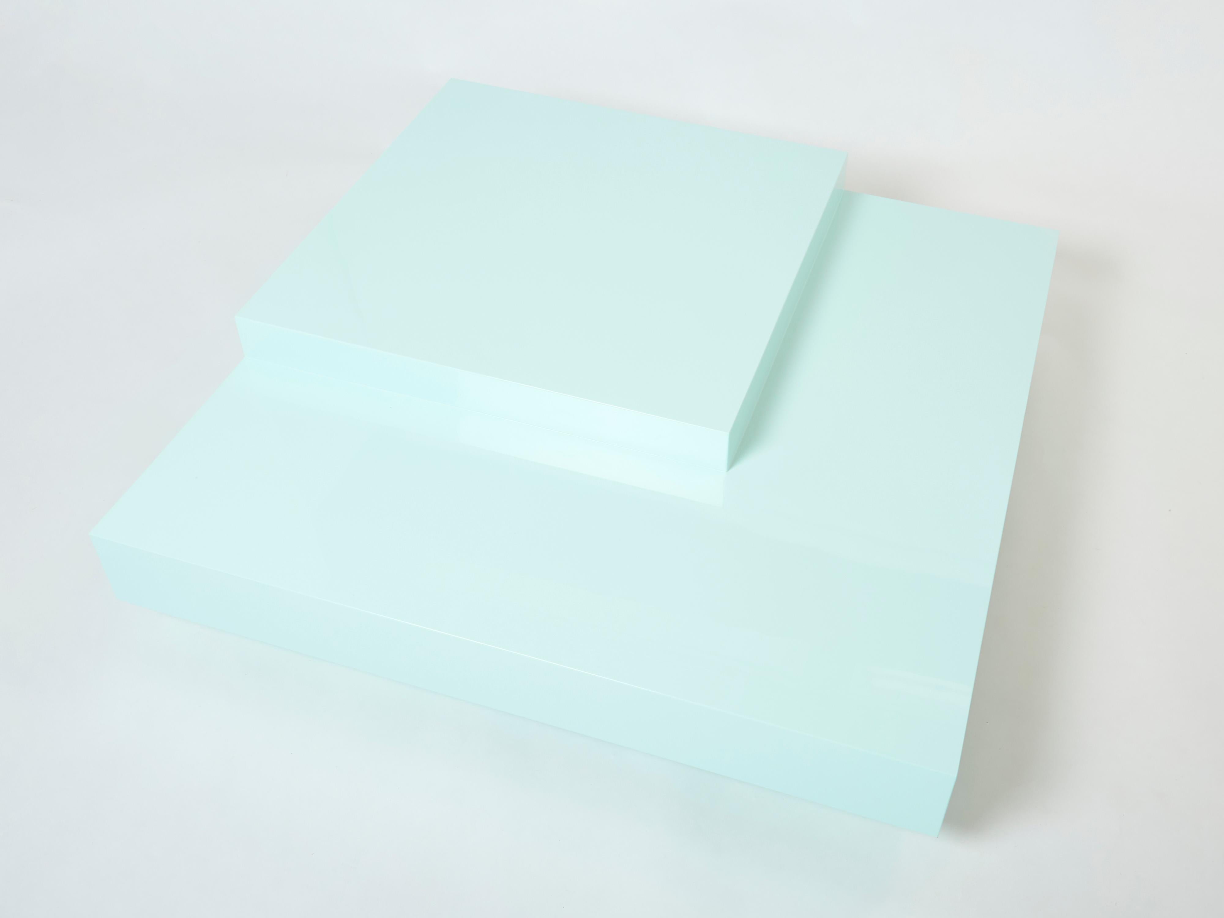 mint green coffee table