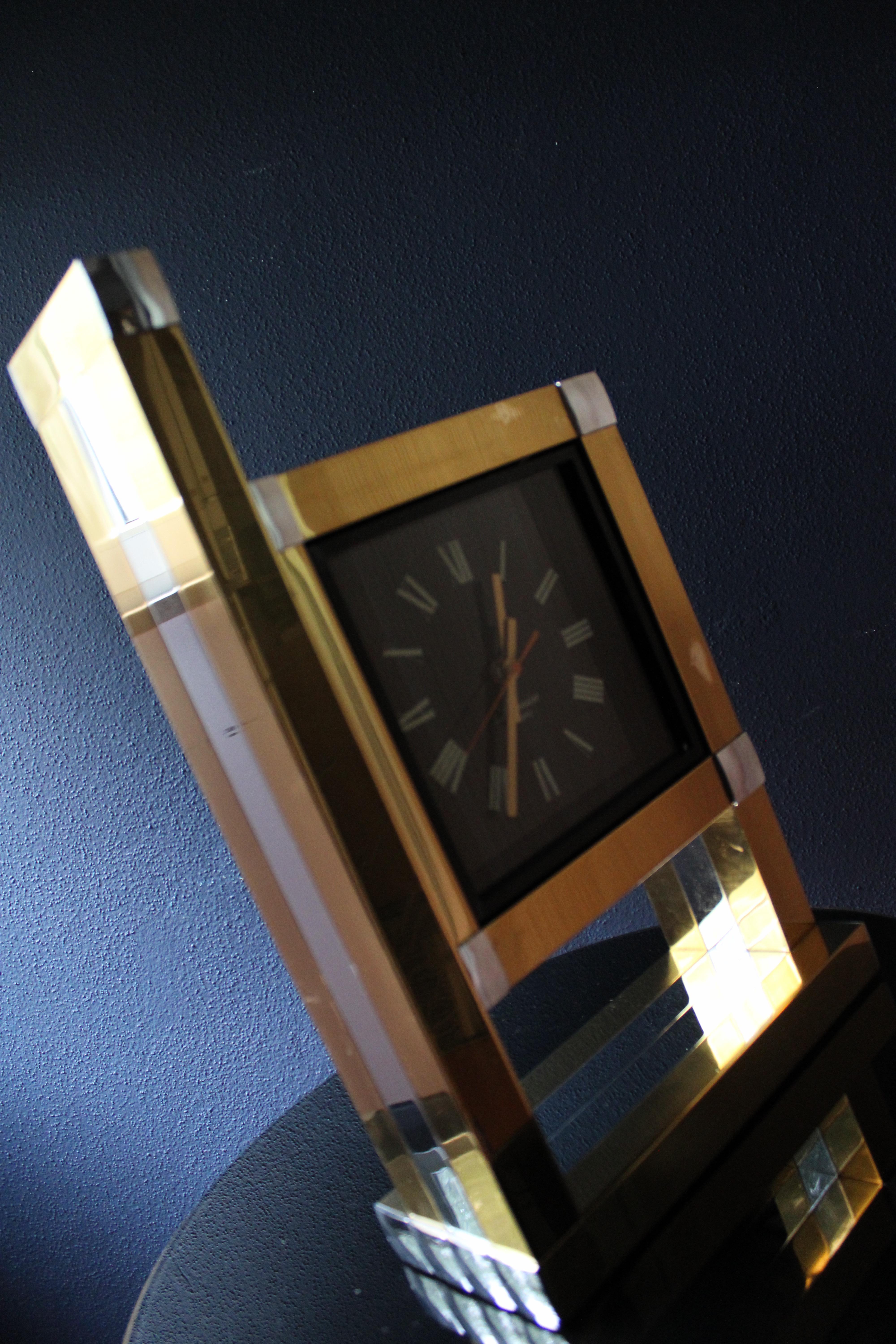Willy Rizzo Lumica-Uhr, Bicolor, 1970er Jahre (Ende des 20. Jahrhunderts) im Angebot